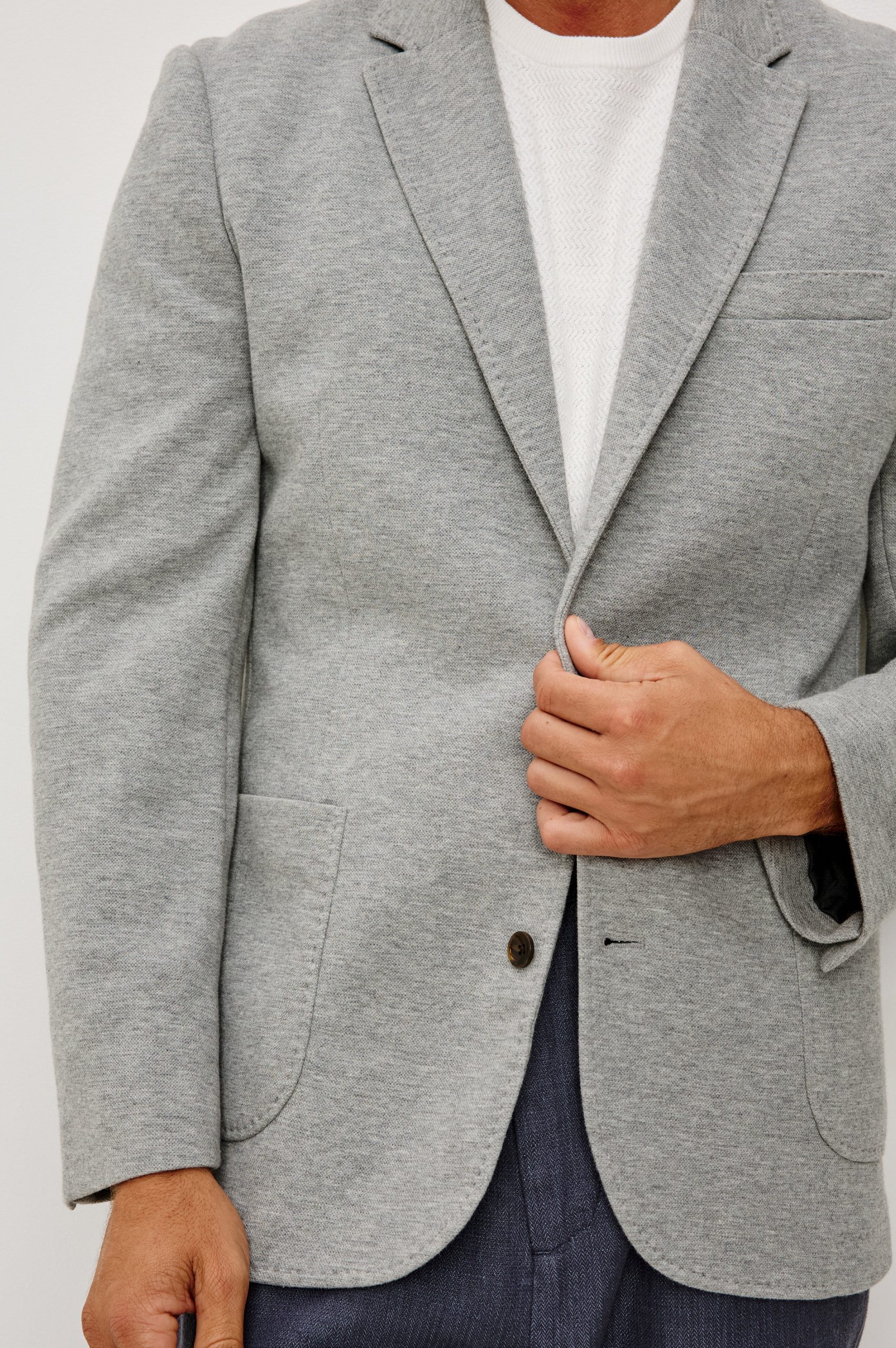 LORENZ BLAZER - HEATHER GREY - Image 5