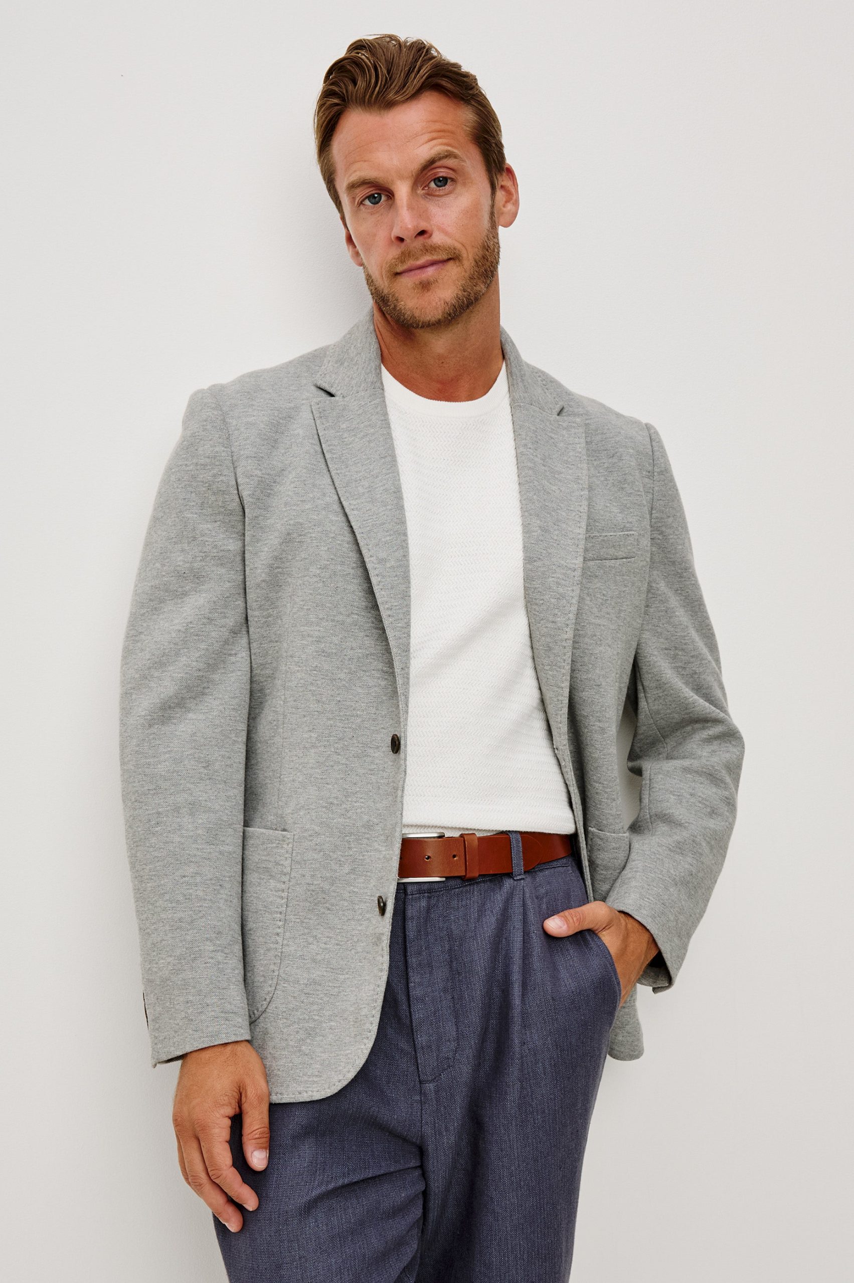 LORENZ BLAZER - HEATHER GREY - Image 3