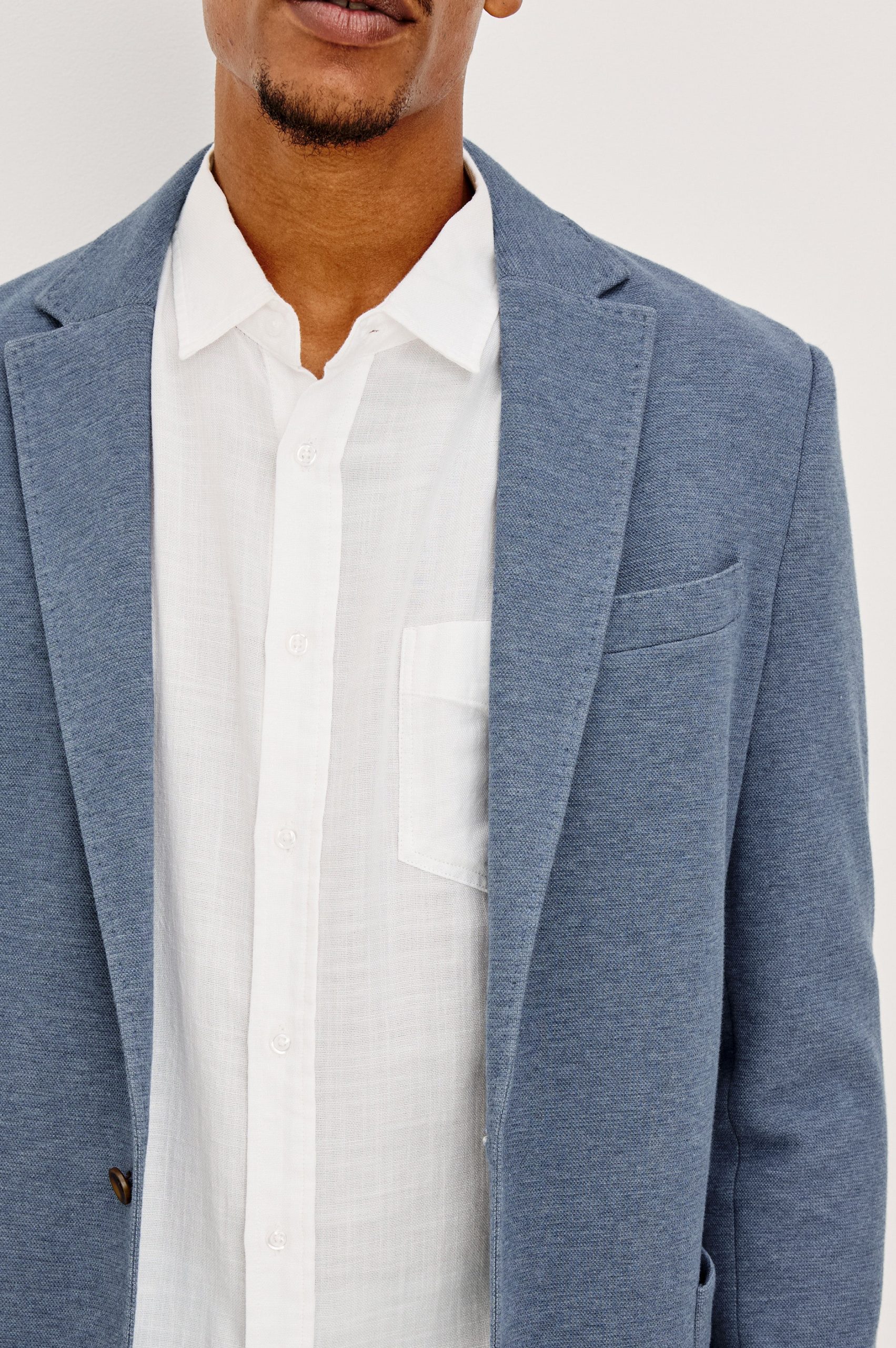 LORENZ BLAZER - HEATHER BLUE - Image 2