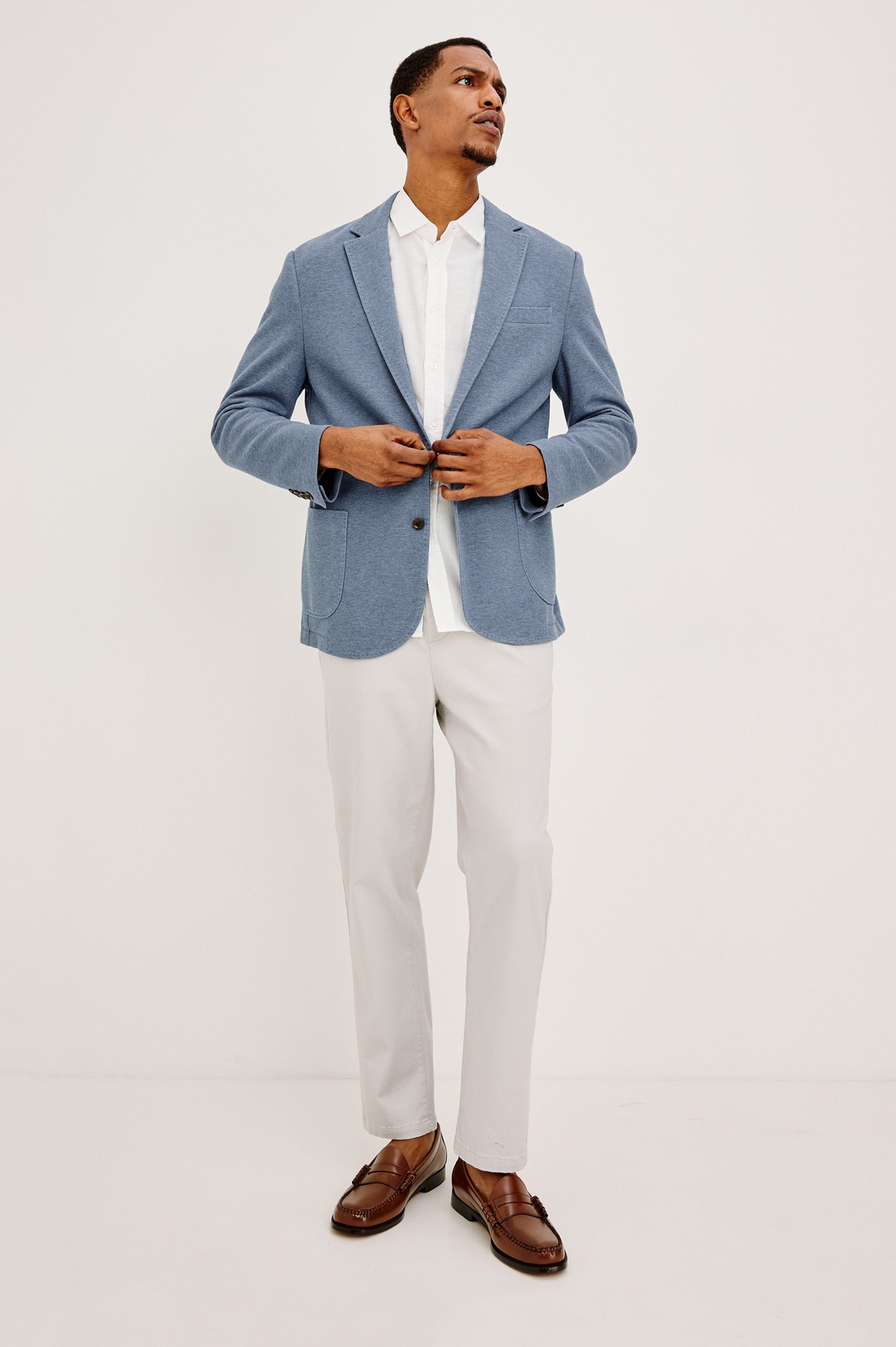 LORENZ BLAZER - HEATHER BLUE - Image 3
