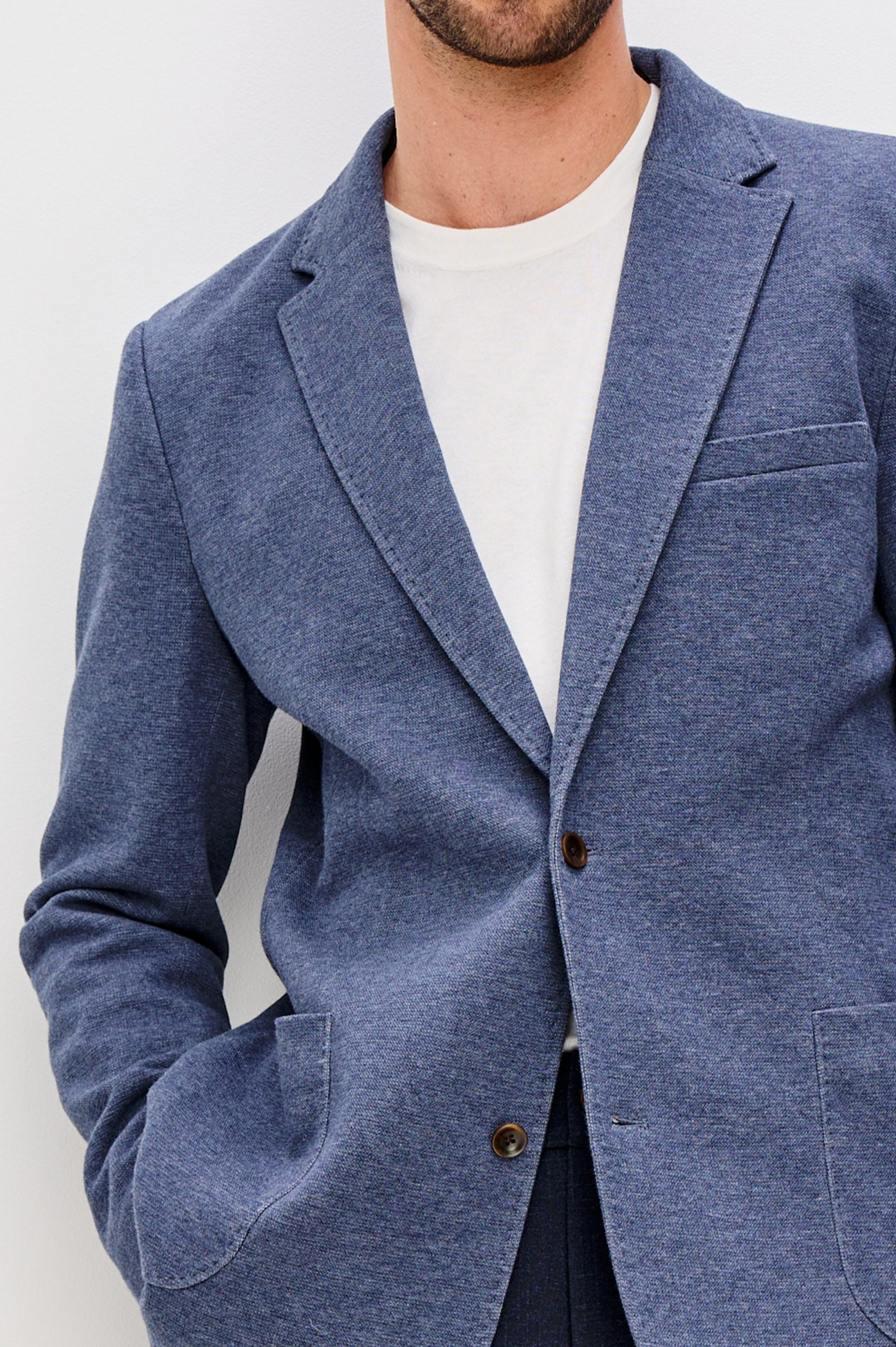 LORENZ BLAZER - NAVY HEATHER - Image 2