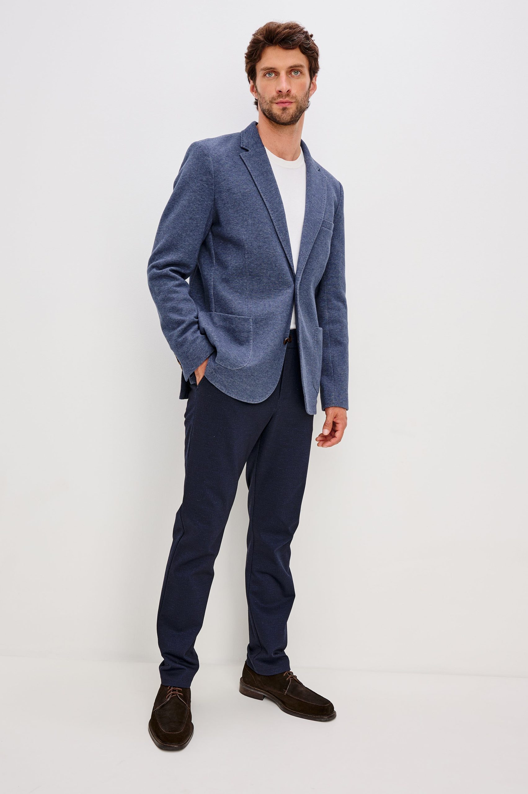 LORENZ BLAZER - NAVY HEATHER - Image 3