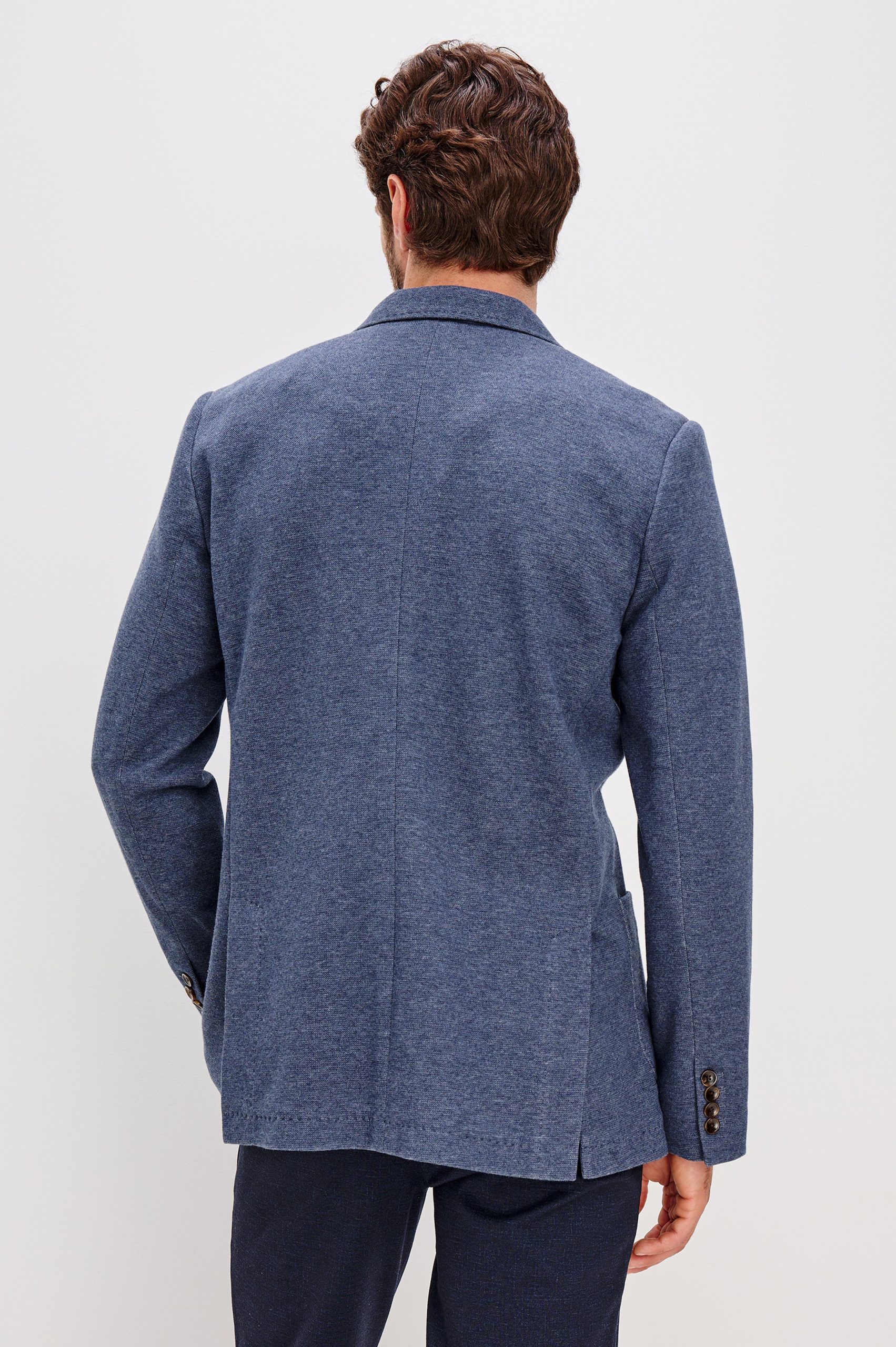 LORENZ BLAZER - NAVY HEATHER - Image 5