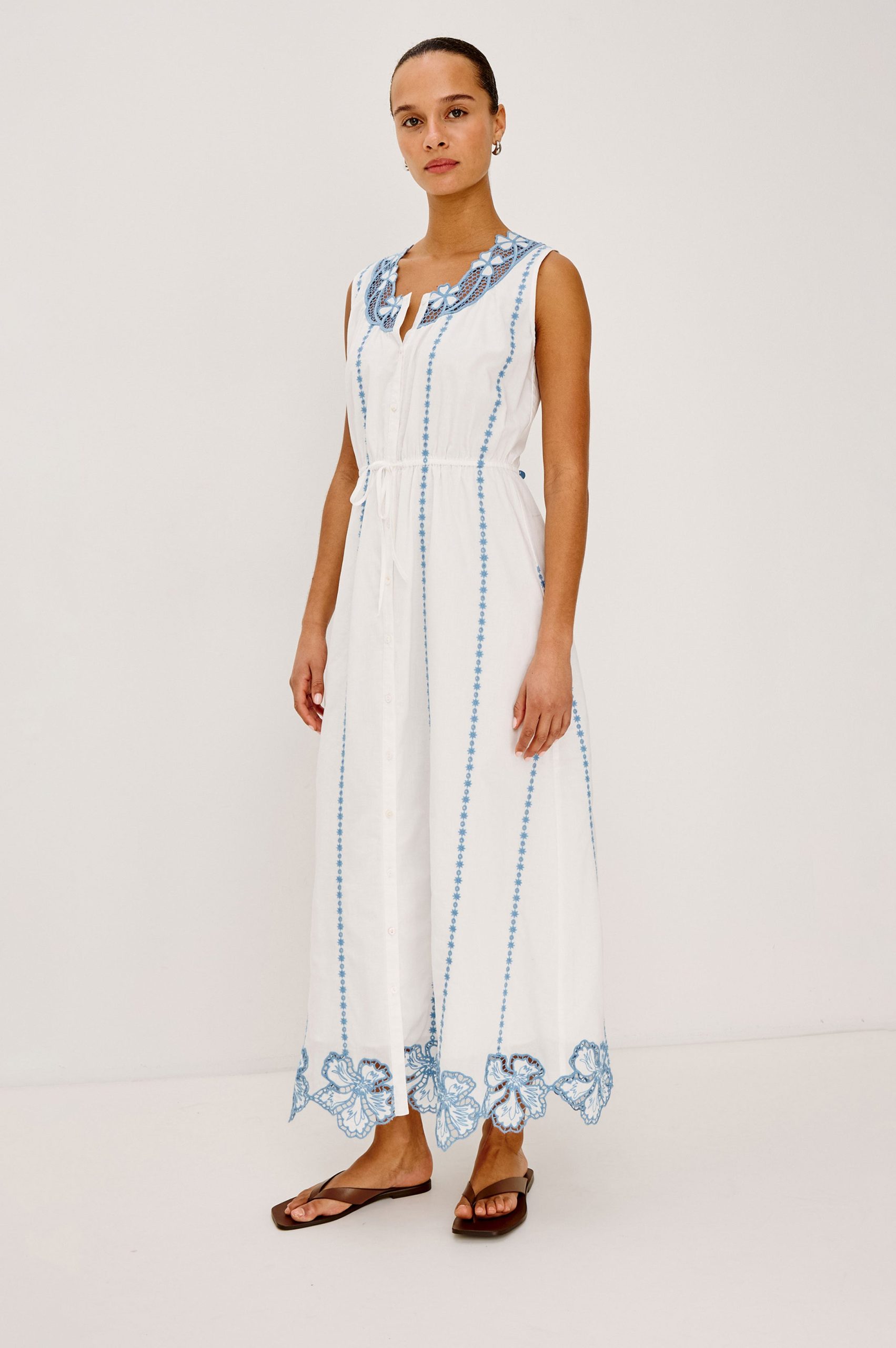 LORINA DRESS - WHITE - Image 3