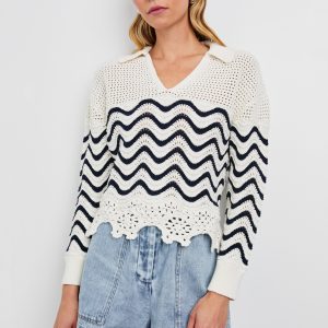 LOUISE SWEATER - WAVE STRIPE