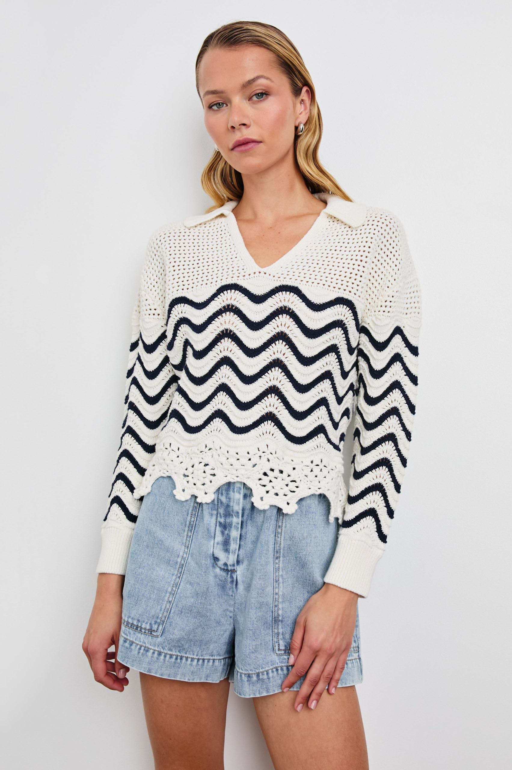 LOUISE SWEATER - WAVE STRIPE