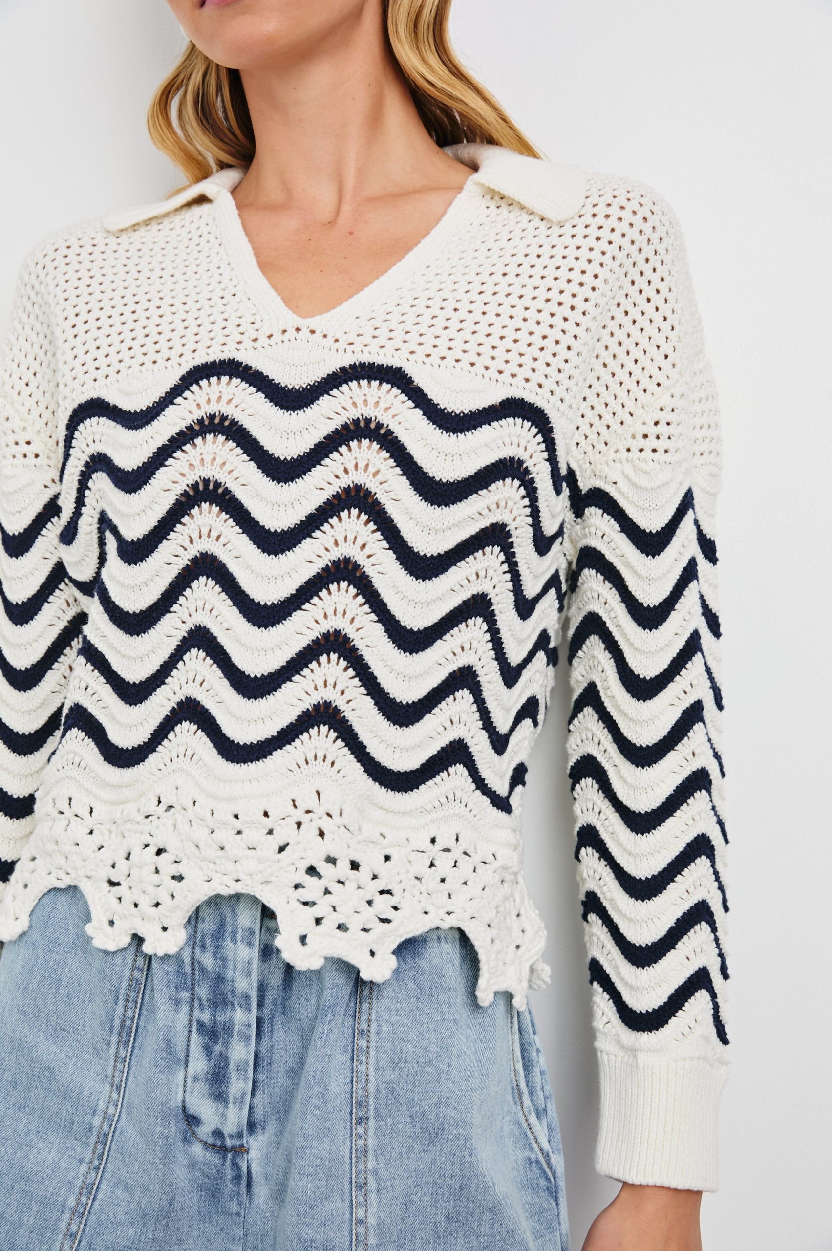 LOUISE SWEATER - WAVE STRIPE - Image 2