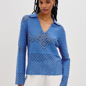 LOUIZA TOP - FRENCH BLUE
