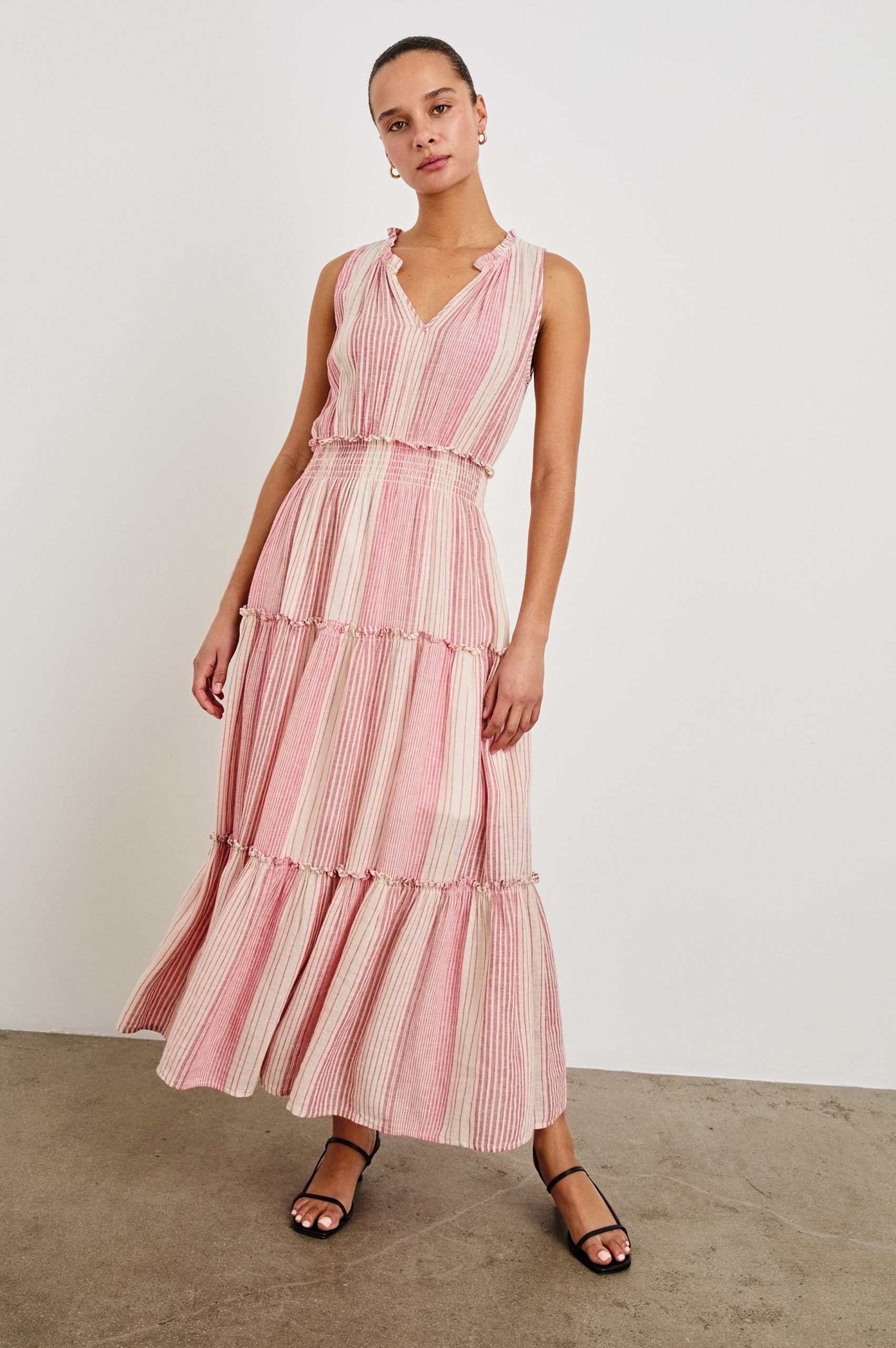 LOULOU DRESS - SALERNO STRIPE - Image 3