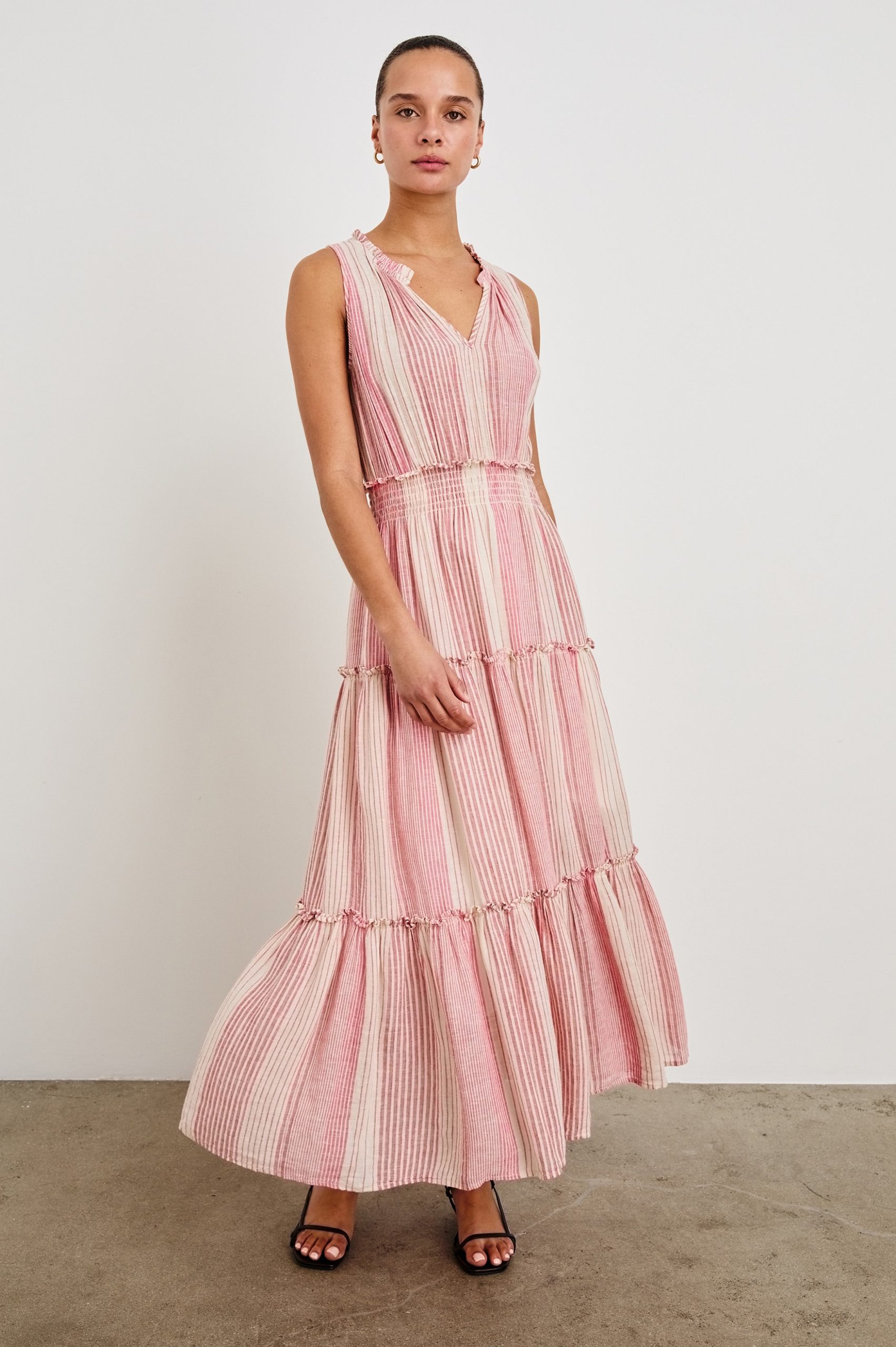 LOULOU DRESS - SALERNO STRIPE - Image 4