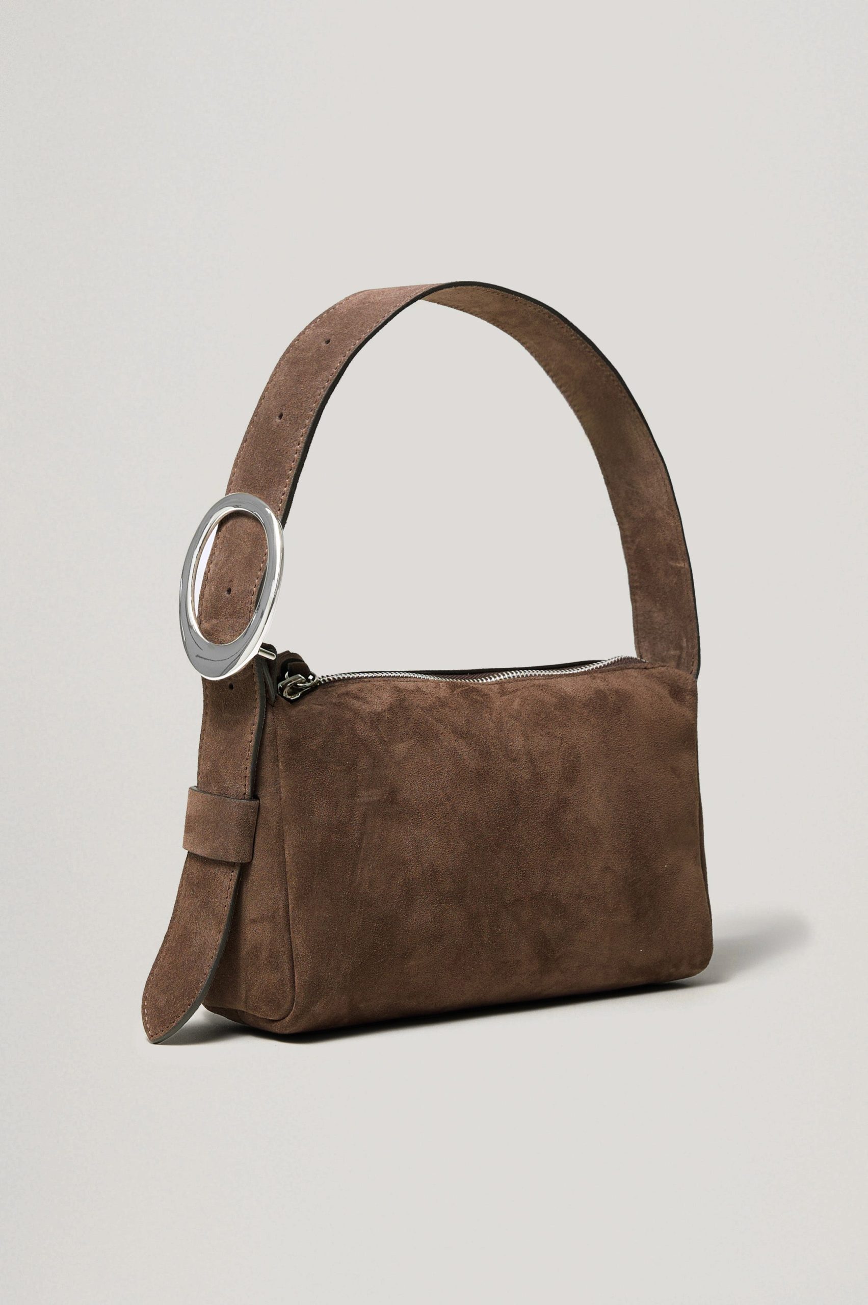 LUCCA SHOULDER BAG - ESPRESSO SUEDE