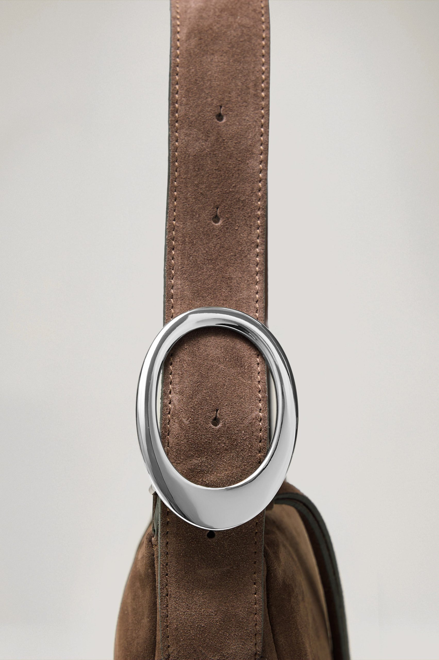 LUCCA SHOULDER BAG - ESPRESSO SUEDE - Image 2