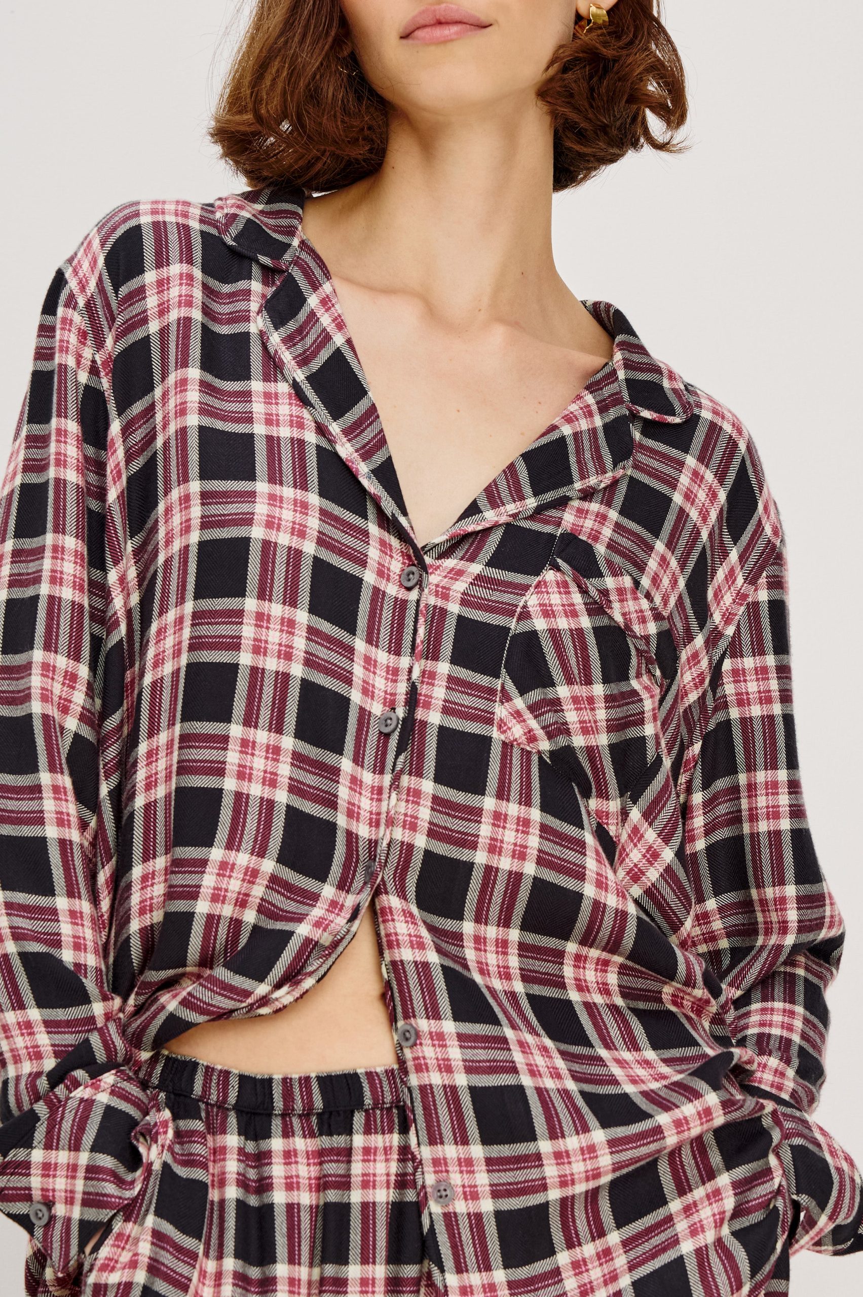 LUNA PAJAMA SET - ONYX PLUM - Image 2