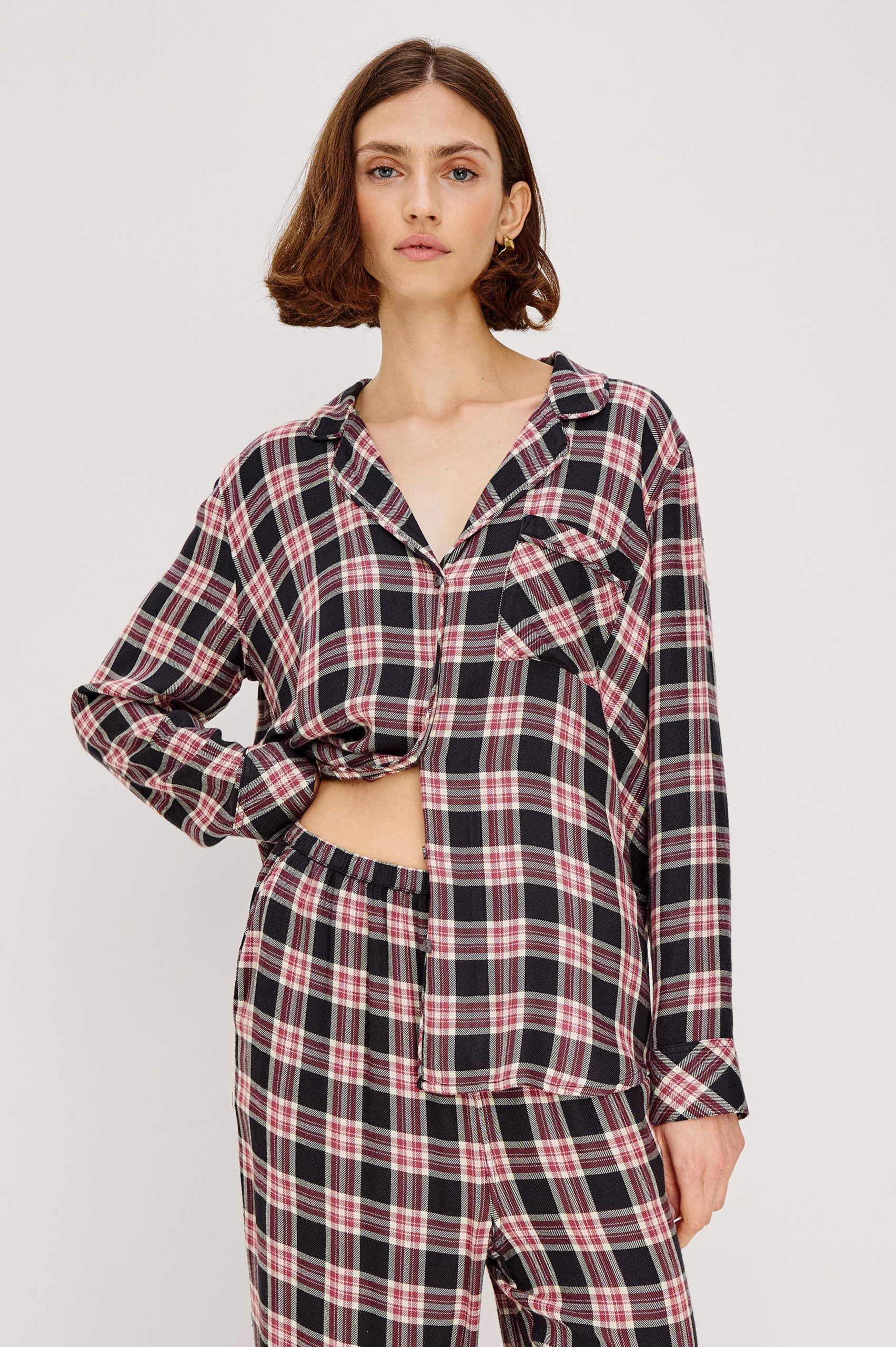 LUNA PAJAMA SET - ONYX PLUM - Image 4