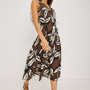 MAEVE DRESS - COCOA FLORAL