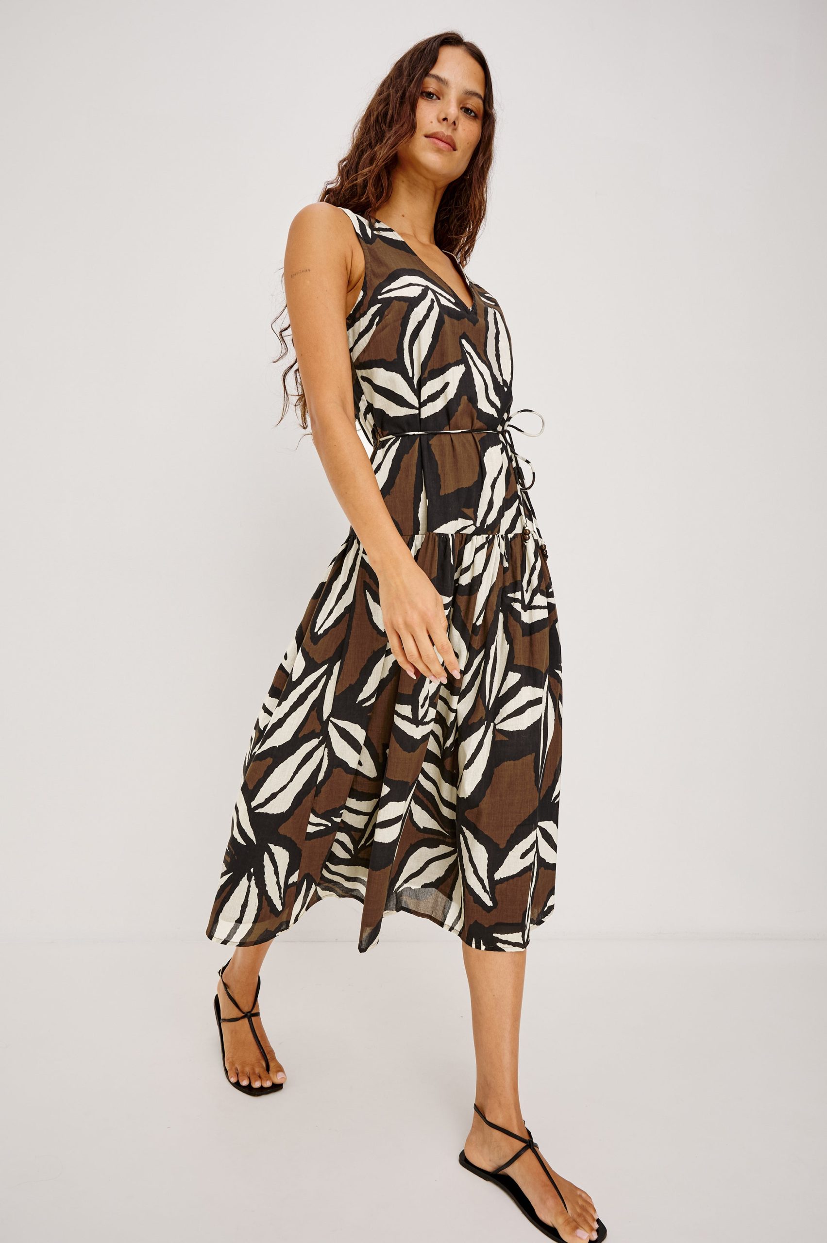 MAEVE DRESS - COCOA FLORAL