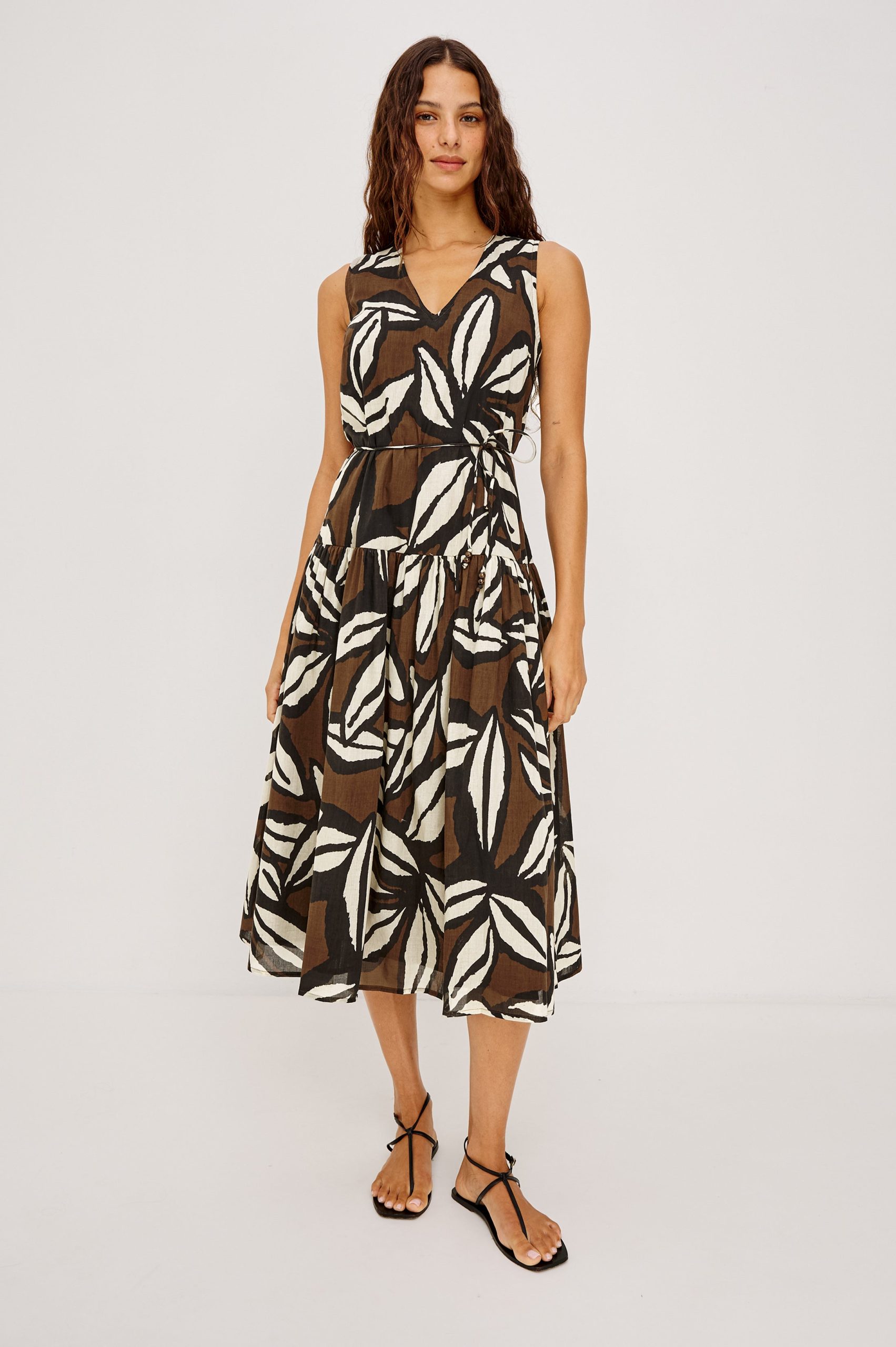 MAEVE DRESS - COCOA FLORAL - Image 3