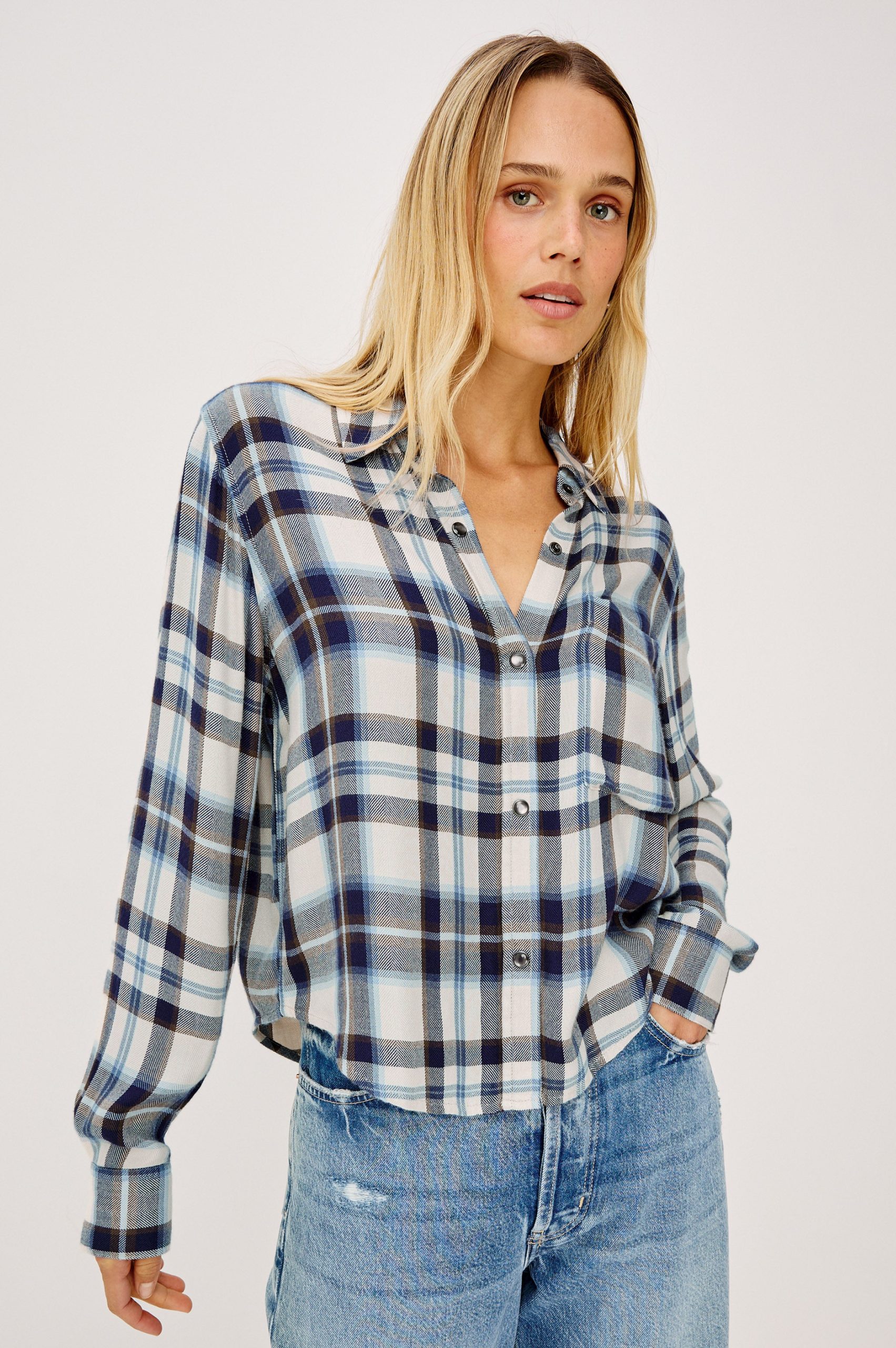 MALIN SHIRT - ECRU MIDNIGHT