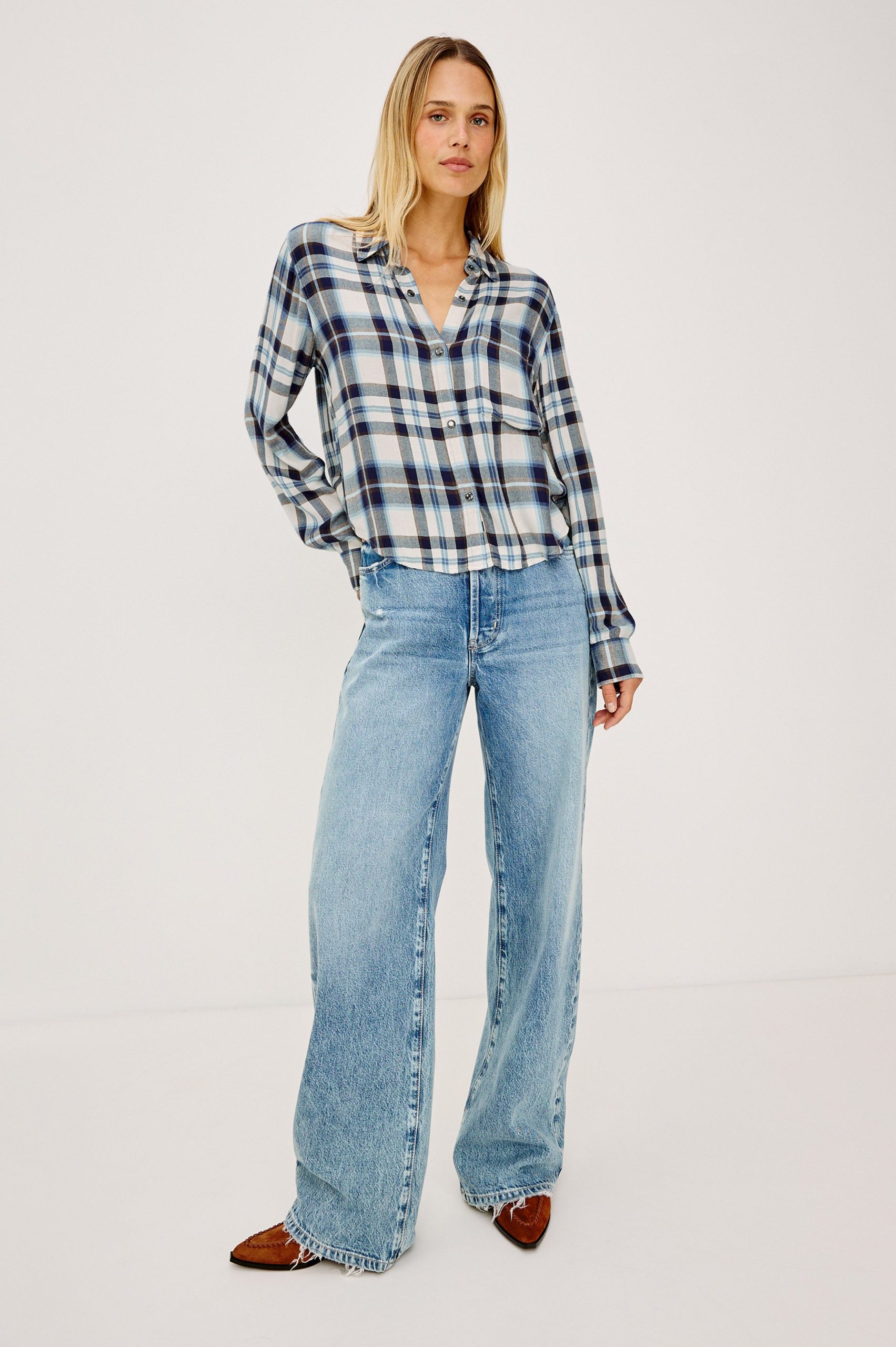 MALIN SHIRT - ECRU MIDNIGHT - Image 3
