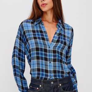 MALIN SHIRT - MIDNIGHT BLUE WHITE