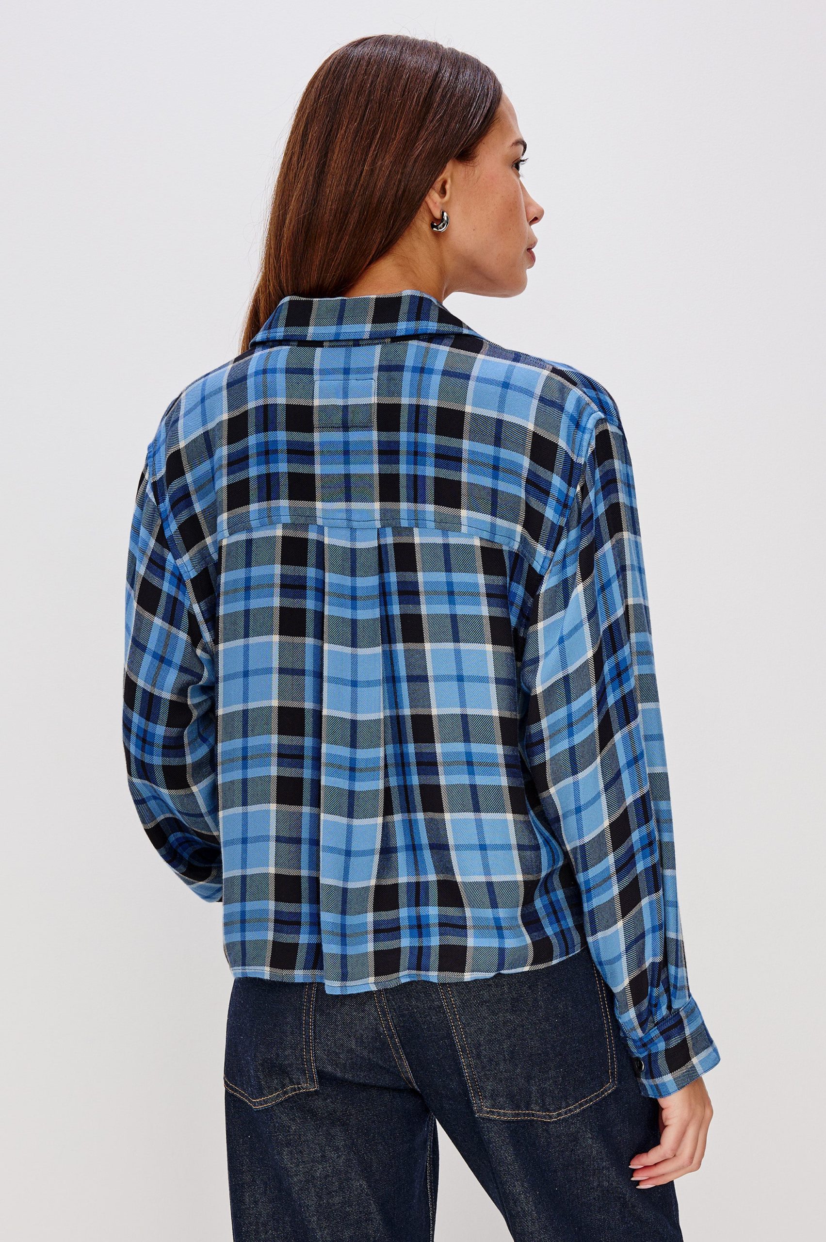 MALIN SHIRT - MIDNIGHT BLUE WHITE - Image 5