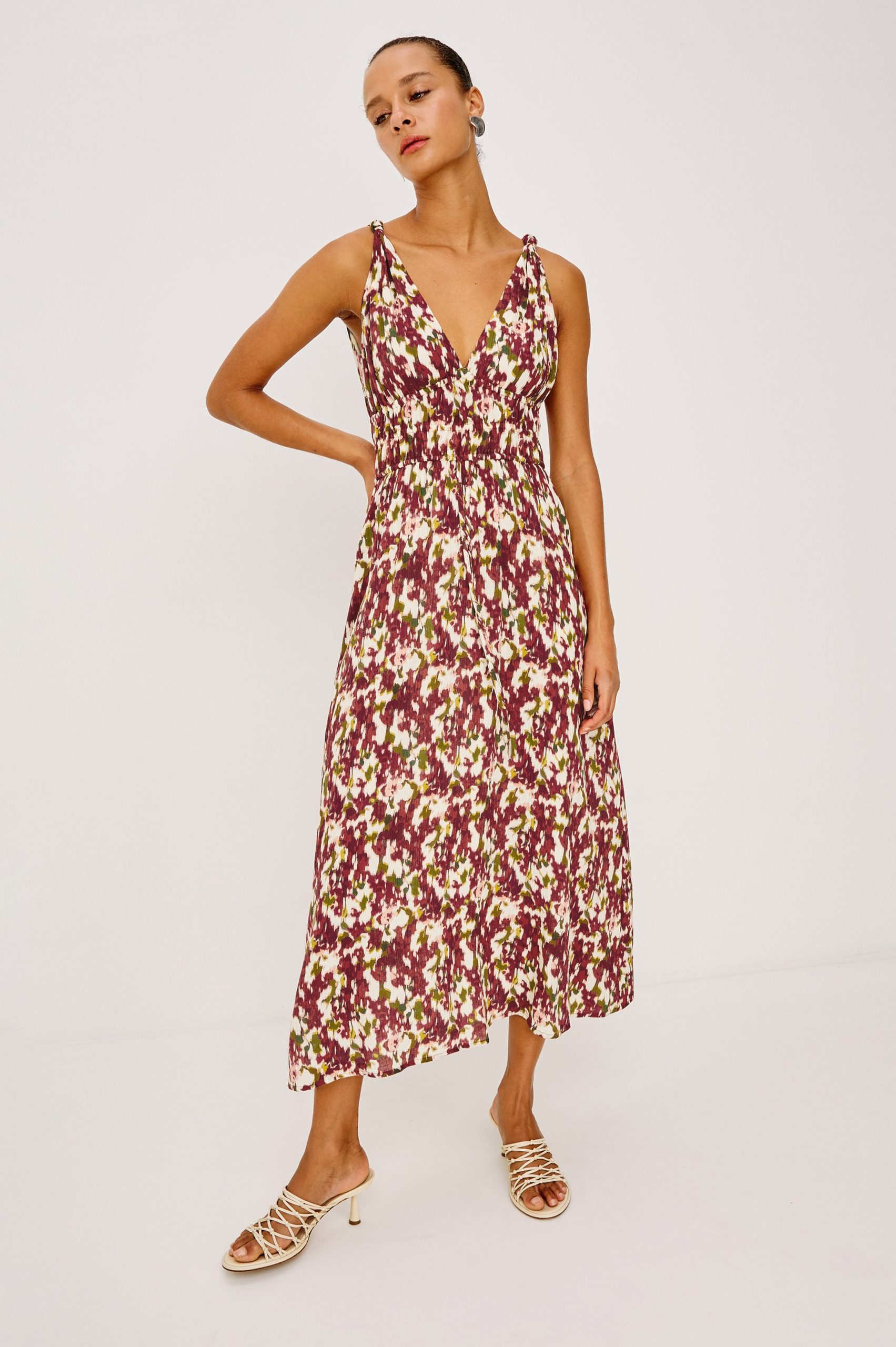 MARCIANA DRESS - CARDINAL FLORAL
