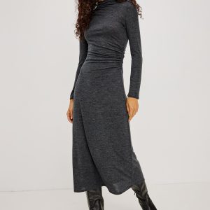 MARGARET DRESS - CHARCOAL