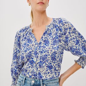 MARIAH SHIRT - BLUE MARGUERITE