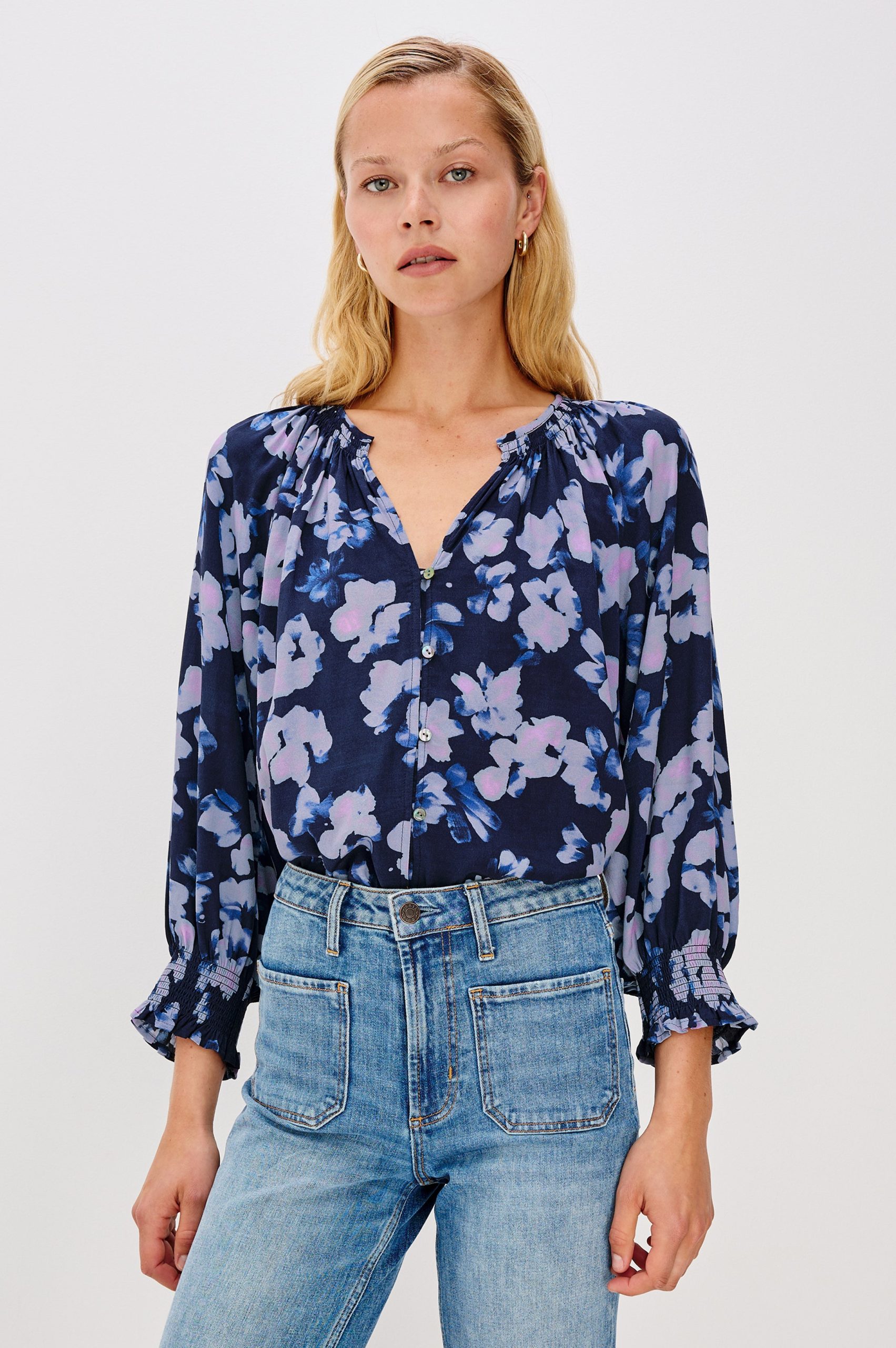 MARIAH SHIRT - MIDNIGHT PEONY - Image 4