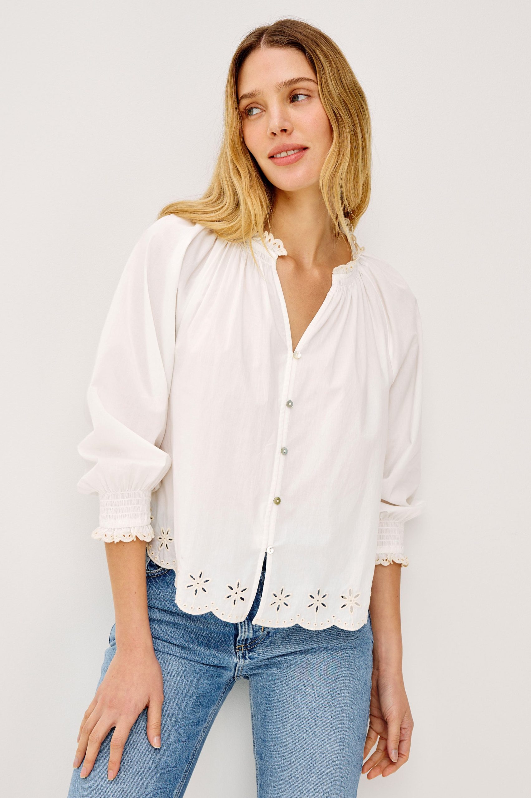 MARIAH SHIRT - OAT EMBROIDERY - Image 4