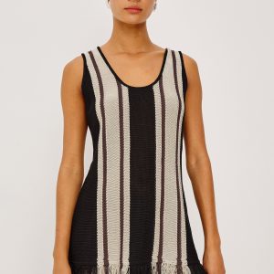 MARTINA TOP - ESPRESSO STRIPE