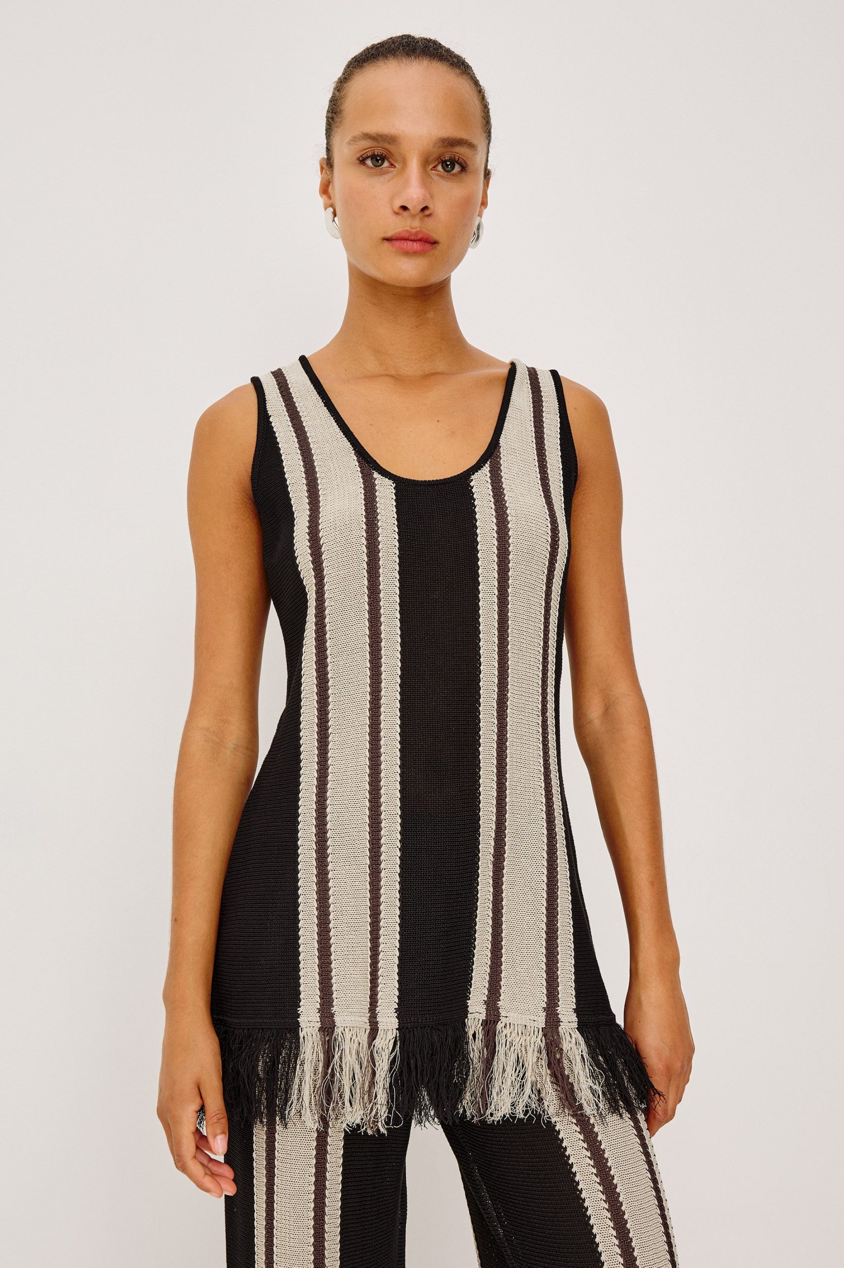 MARTINA TOP - ESPRESSO STRIPE