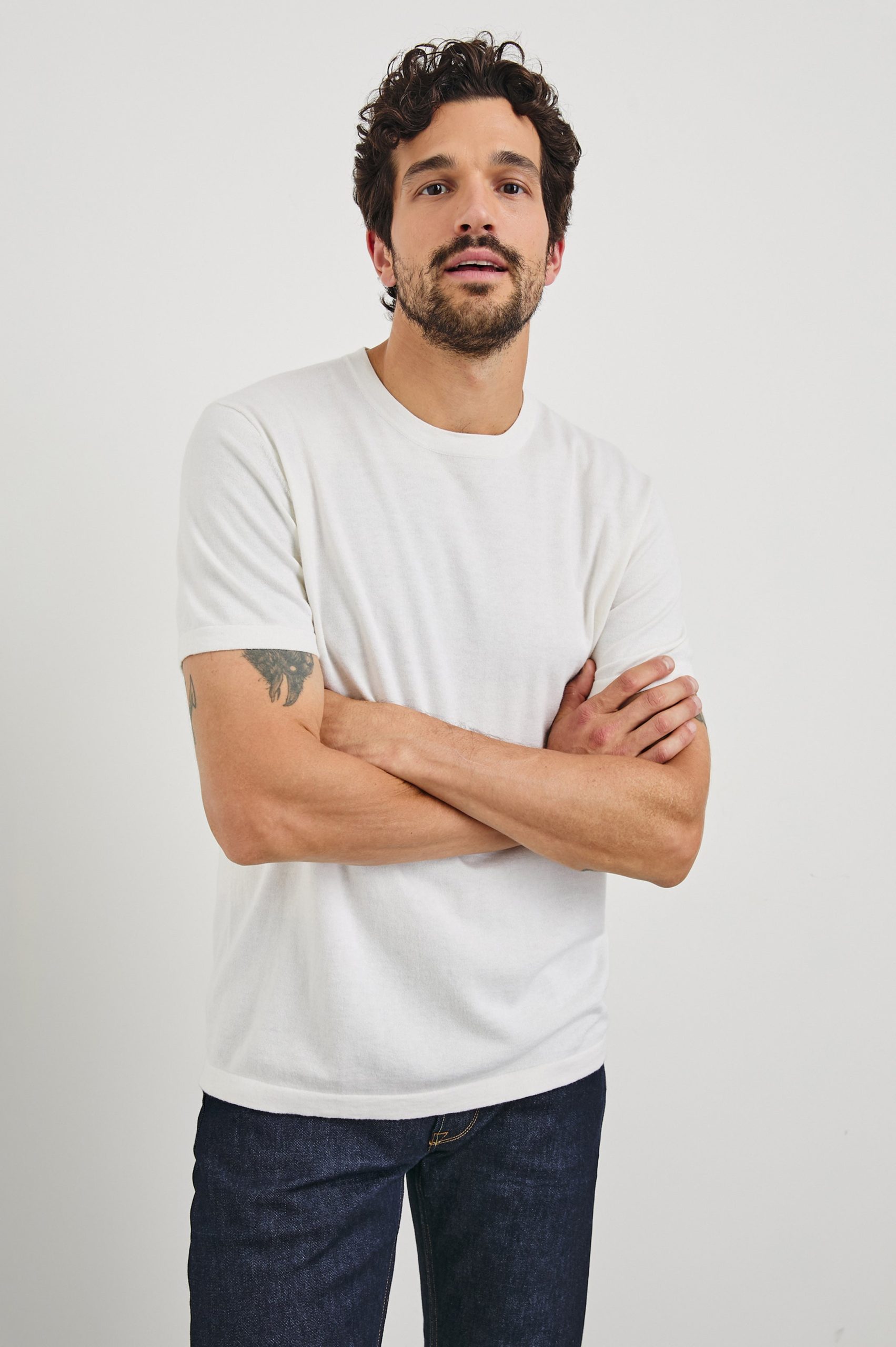 MASON COTTON CASHMERE T-SHIRT - CREAM - Image 5