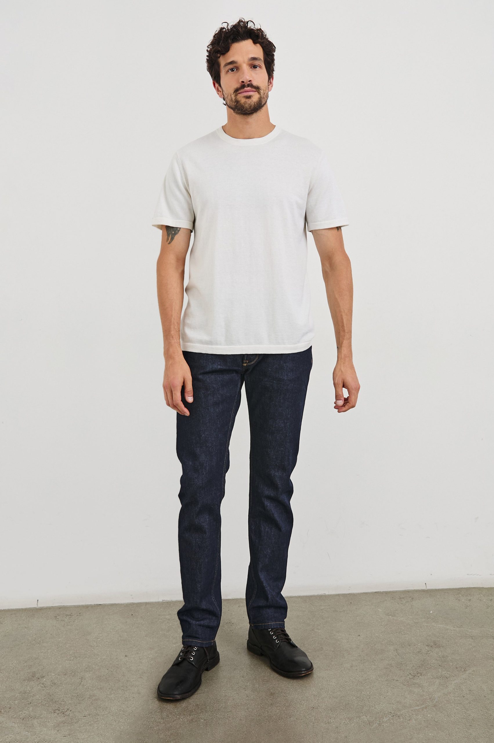 MASON COTTON CASHMERE T-SHIRT - CREAM - Image 3
