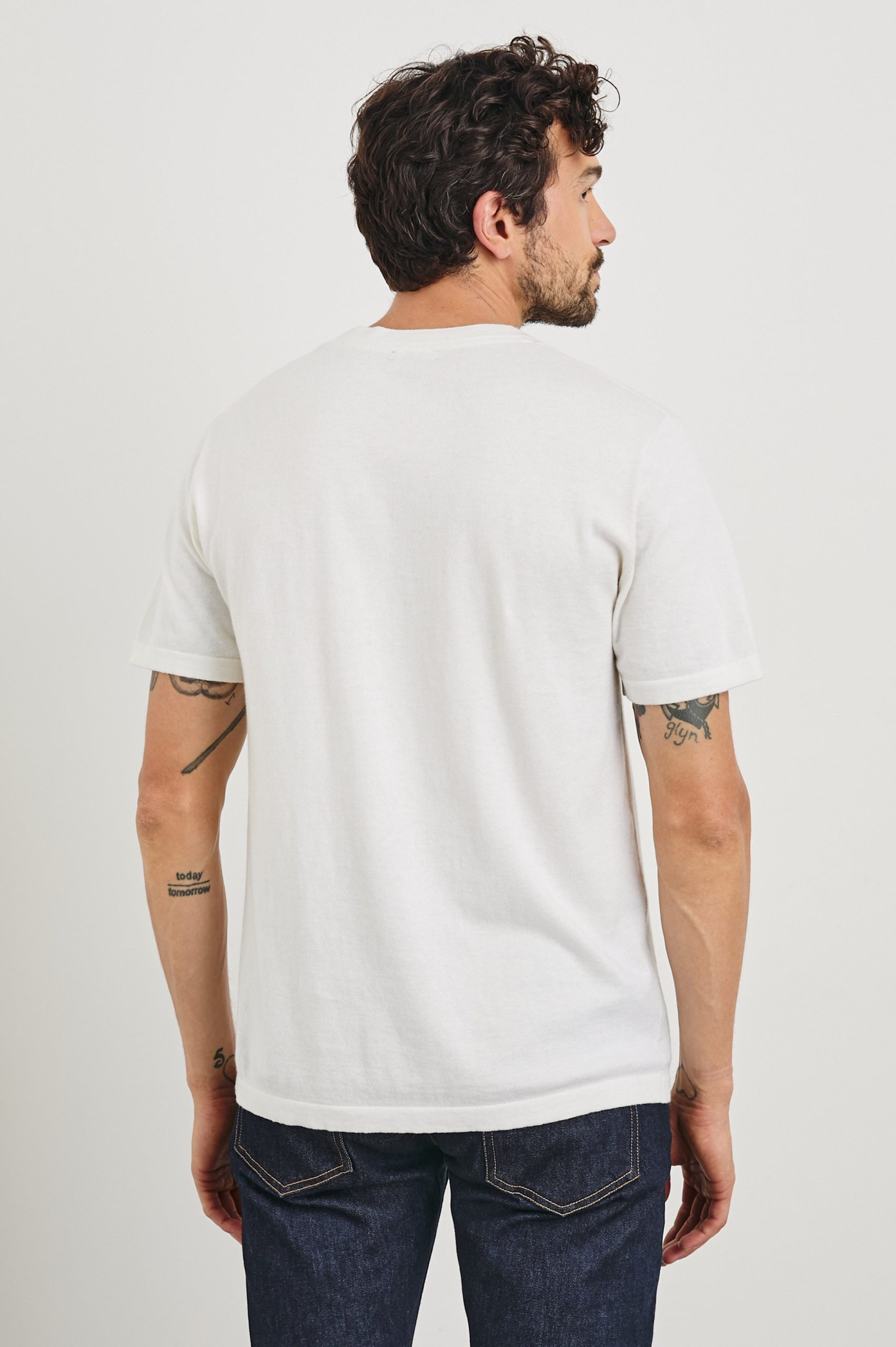 MASON COTTON CASHMERE T-SHIRT - CREAM - Image 6