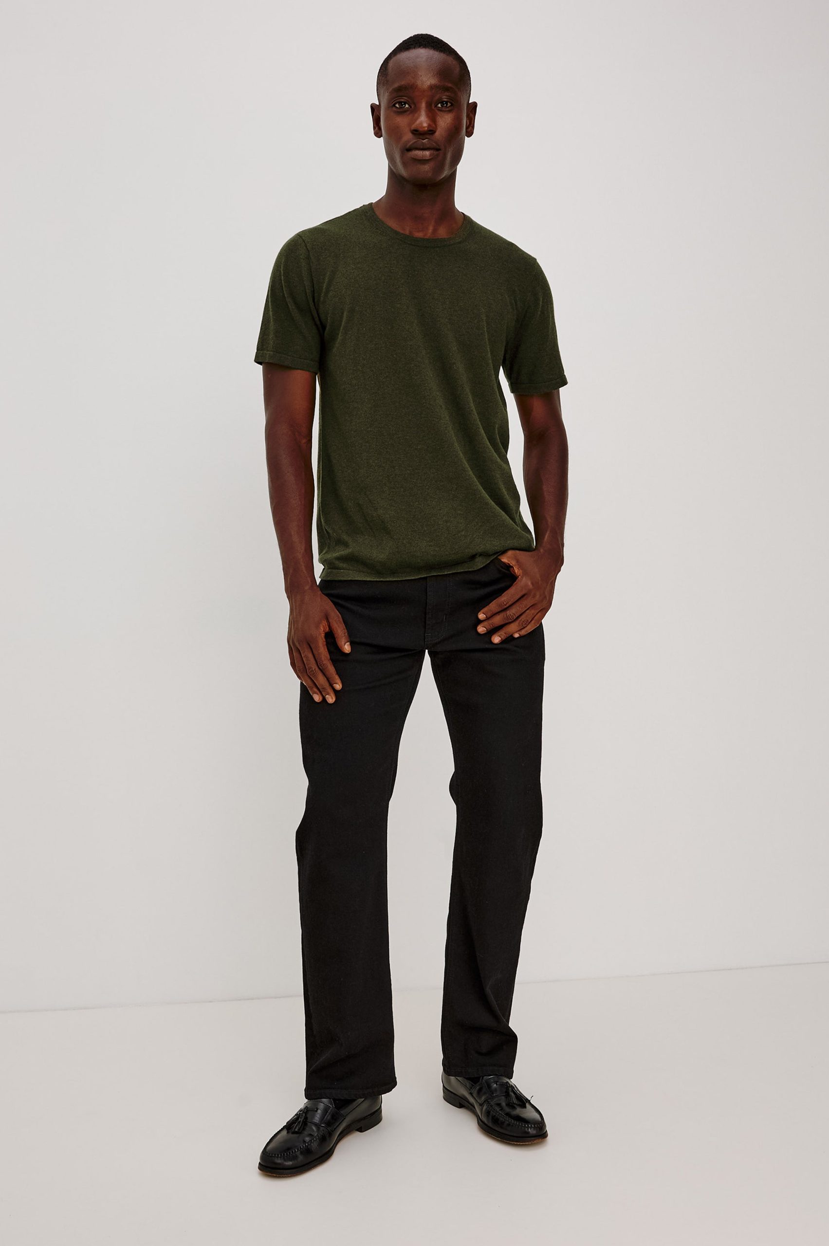 MASON COTTON CASHMERE T-SHIRT - HEMLOCK - Image 3