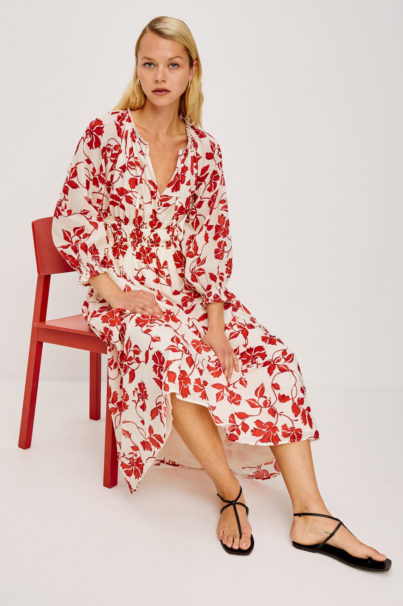 MATIA DRESS - RED JASMINE