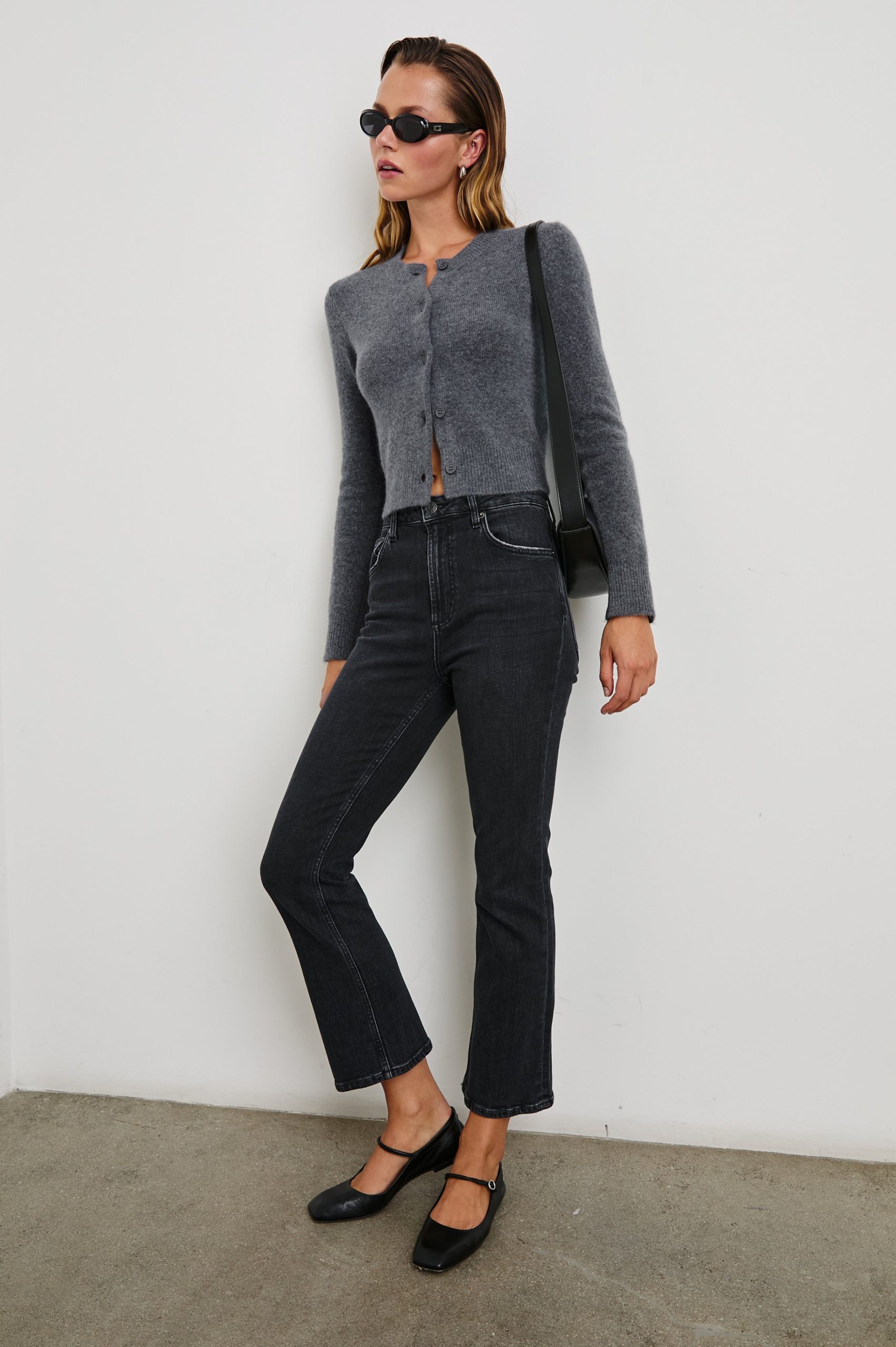 MATILDA CARDIGAN - CHARCOAL - Image 11