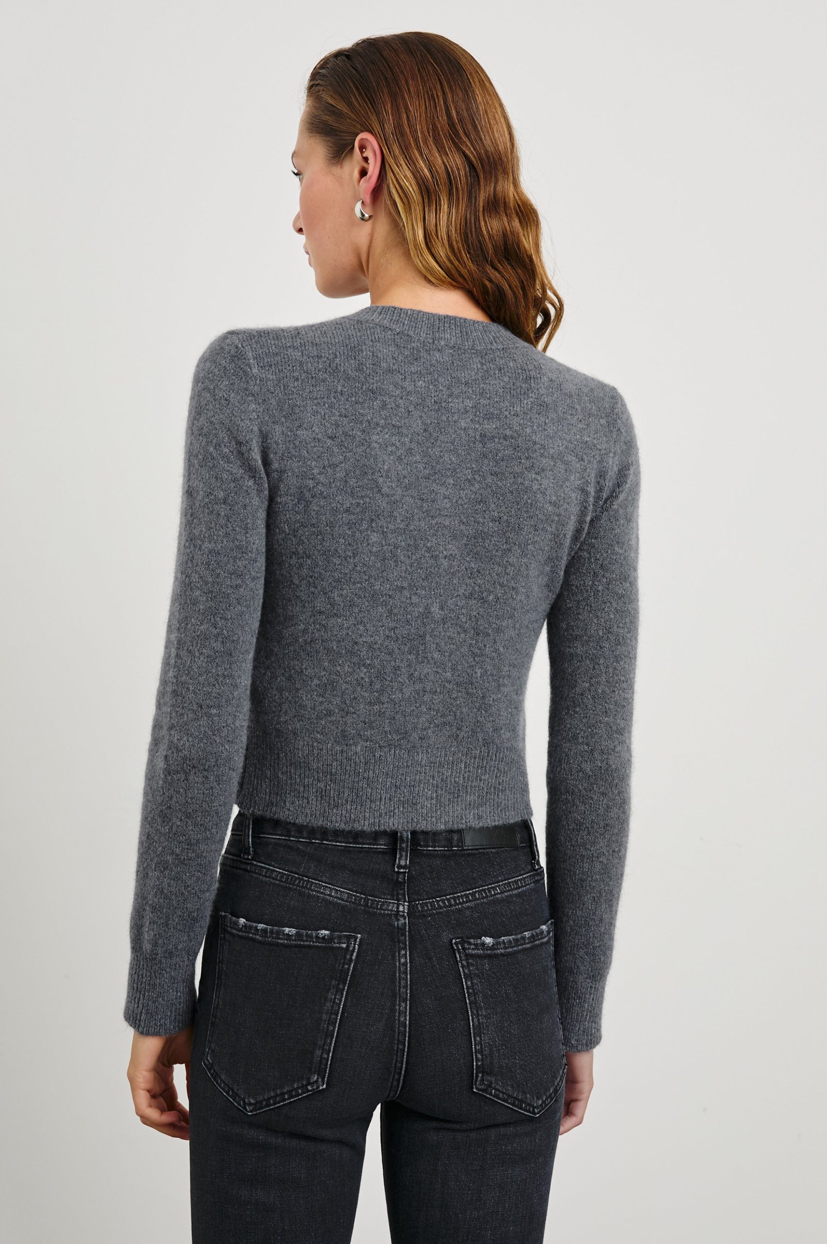 MATILDA CARDIGAN - CHARCOAL - Image 12