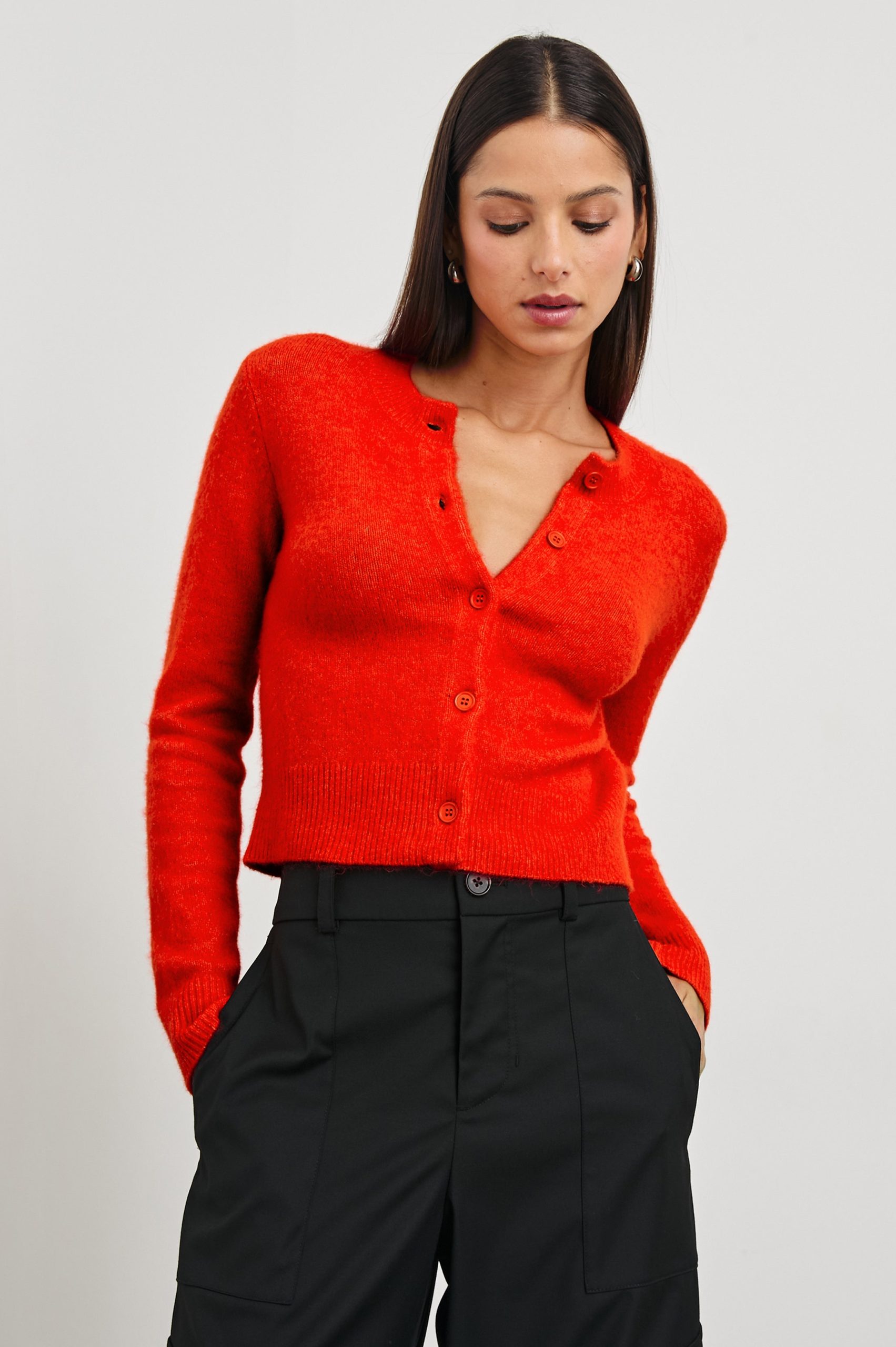 MATILDA CARDIGAN - CHERRY - Image 4