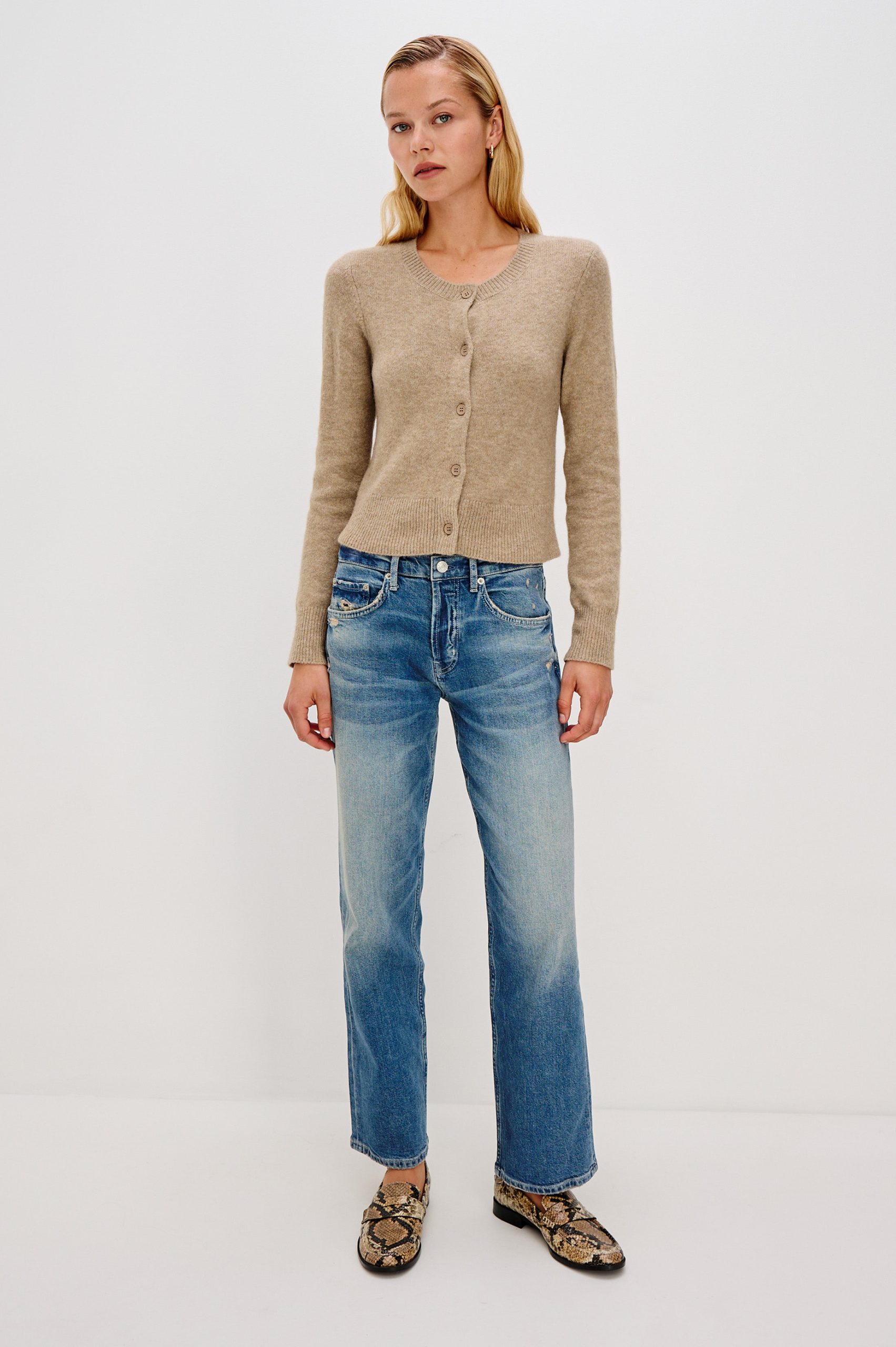 MATILDA CARDIGAN - HEATHER OAT - Image 4