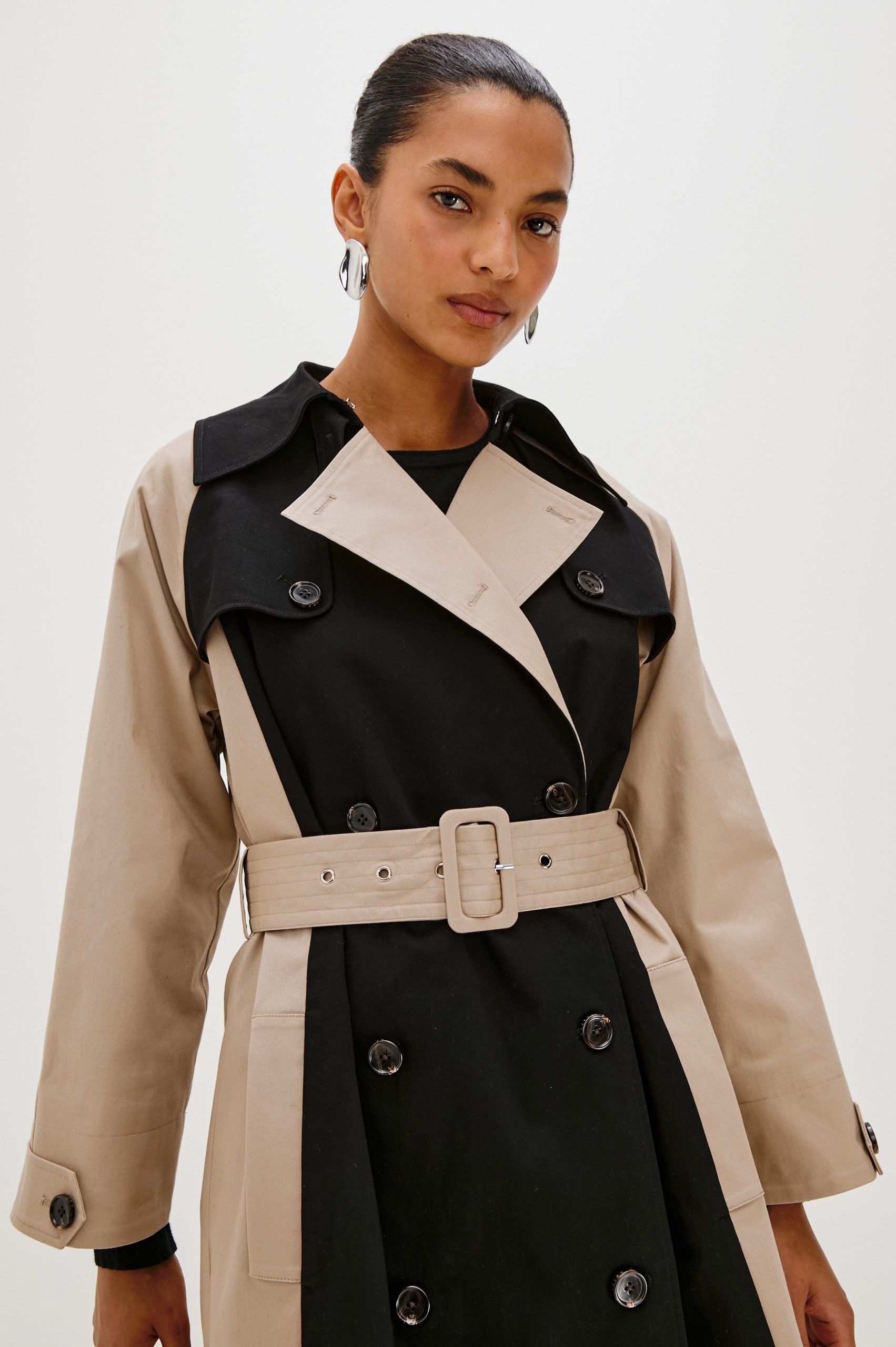 MAUD COAT - BLACK TAUPE - Image 2