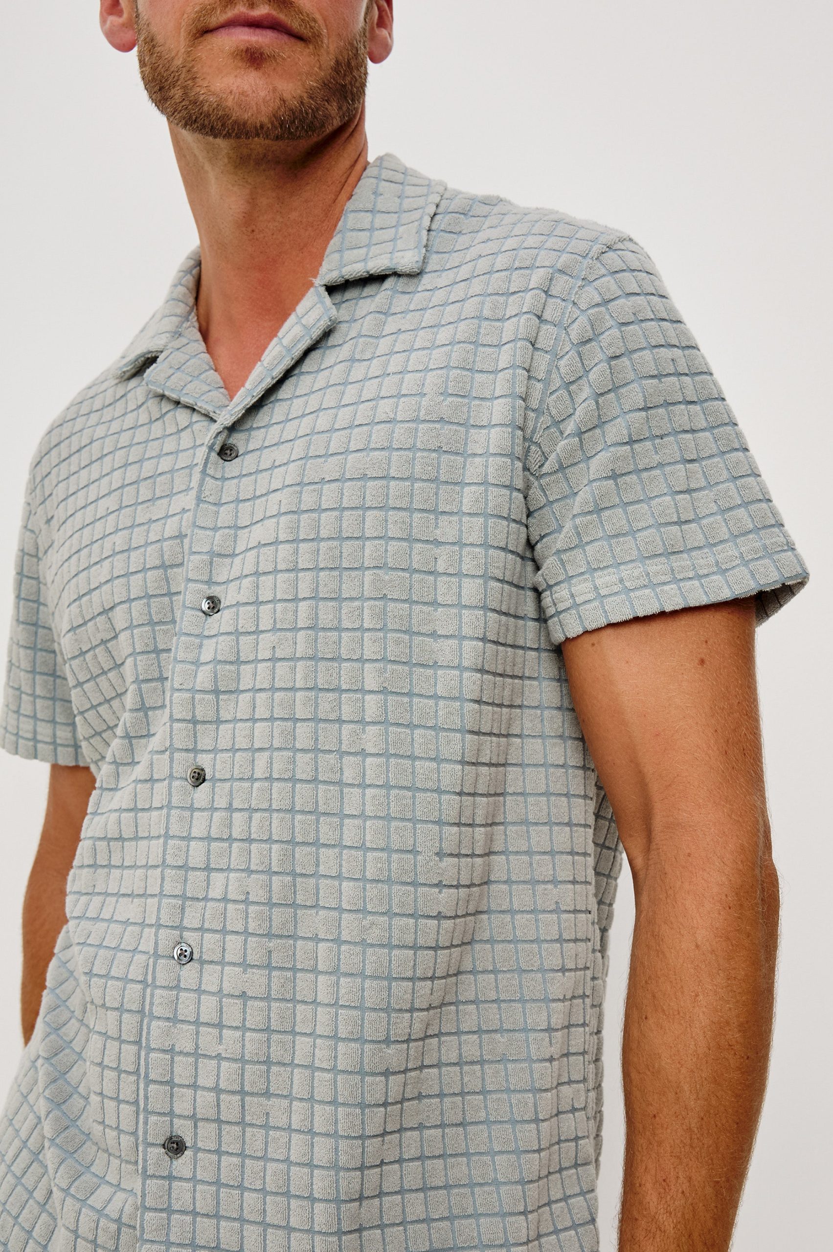 MAVERICK SHIRT - SILVERLINE BLUE GRID - Image 2