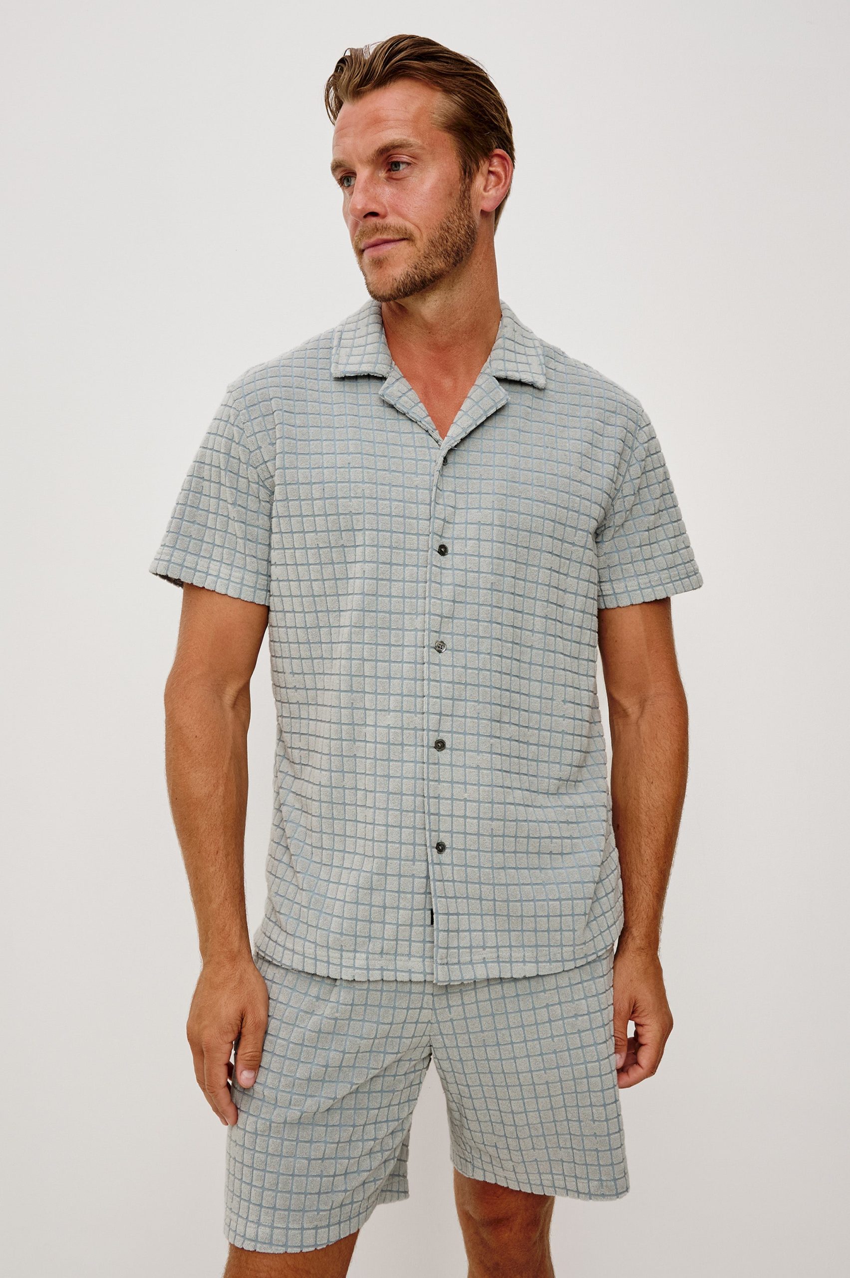 MAVERICK SHIRT - SILVERLINE BLUE GRID - Image 4