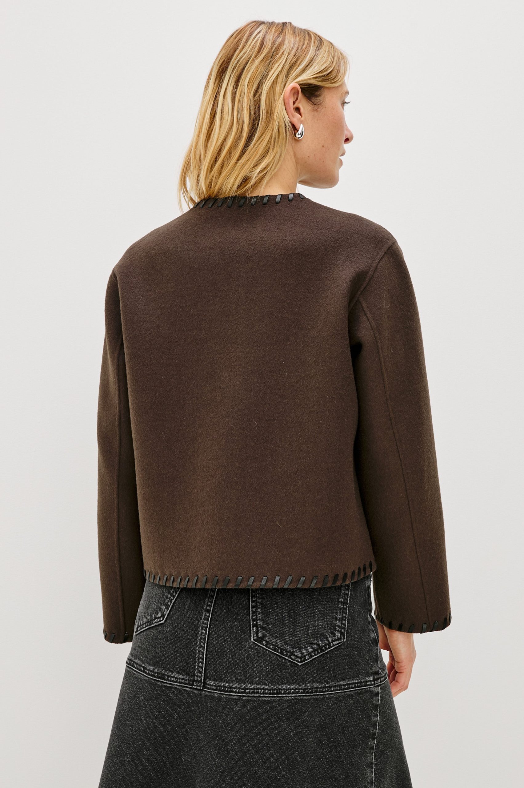 MELANIE JACKET - DARK BROWN - Image 5