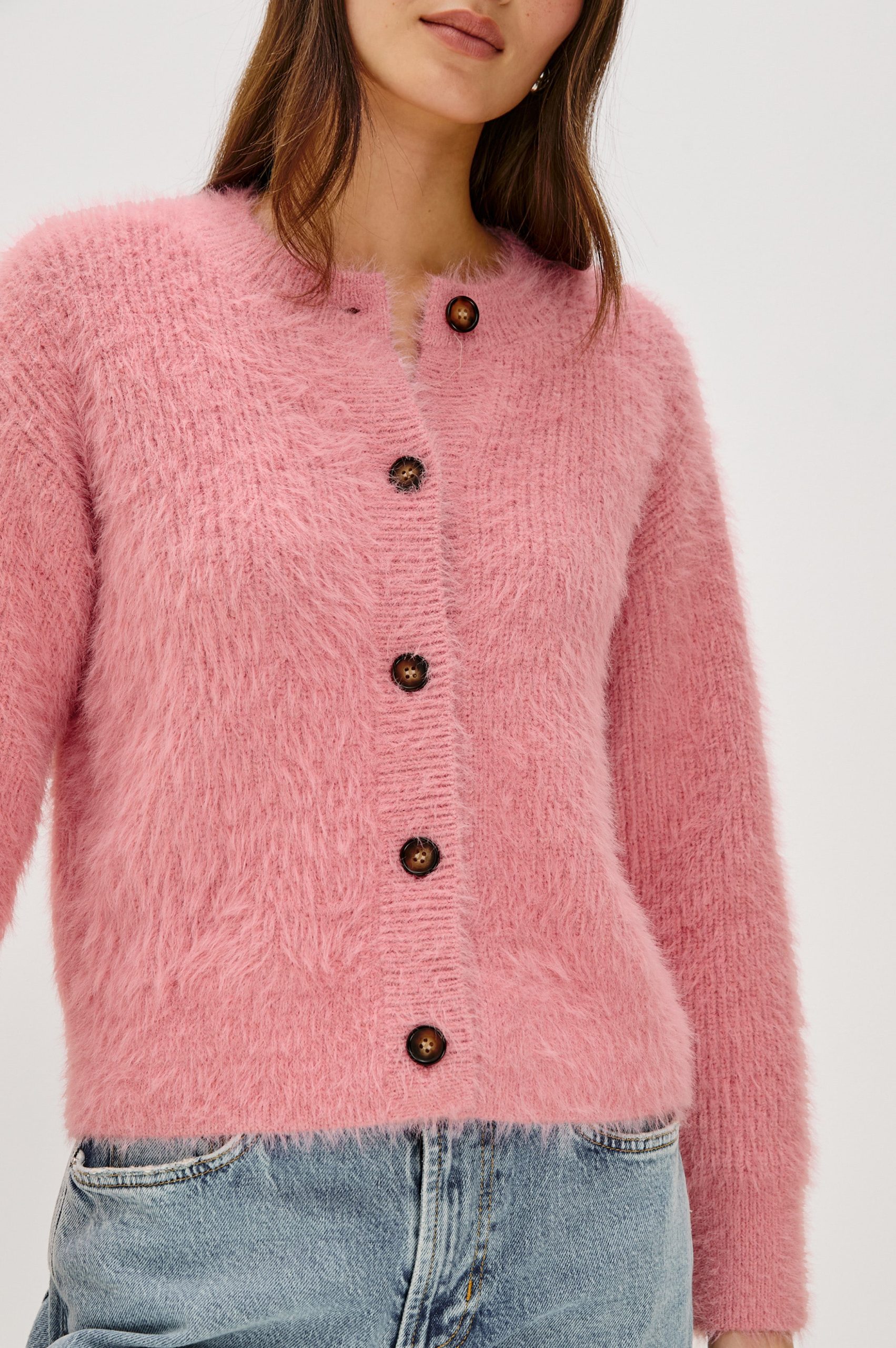 MELO CARDIGAN - HEATHER PINK - Image 2