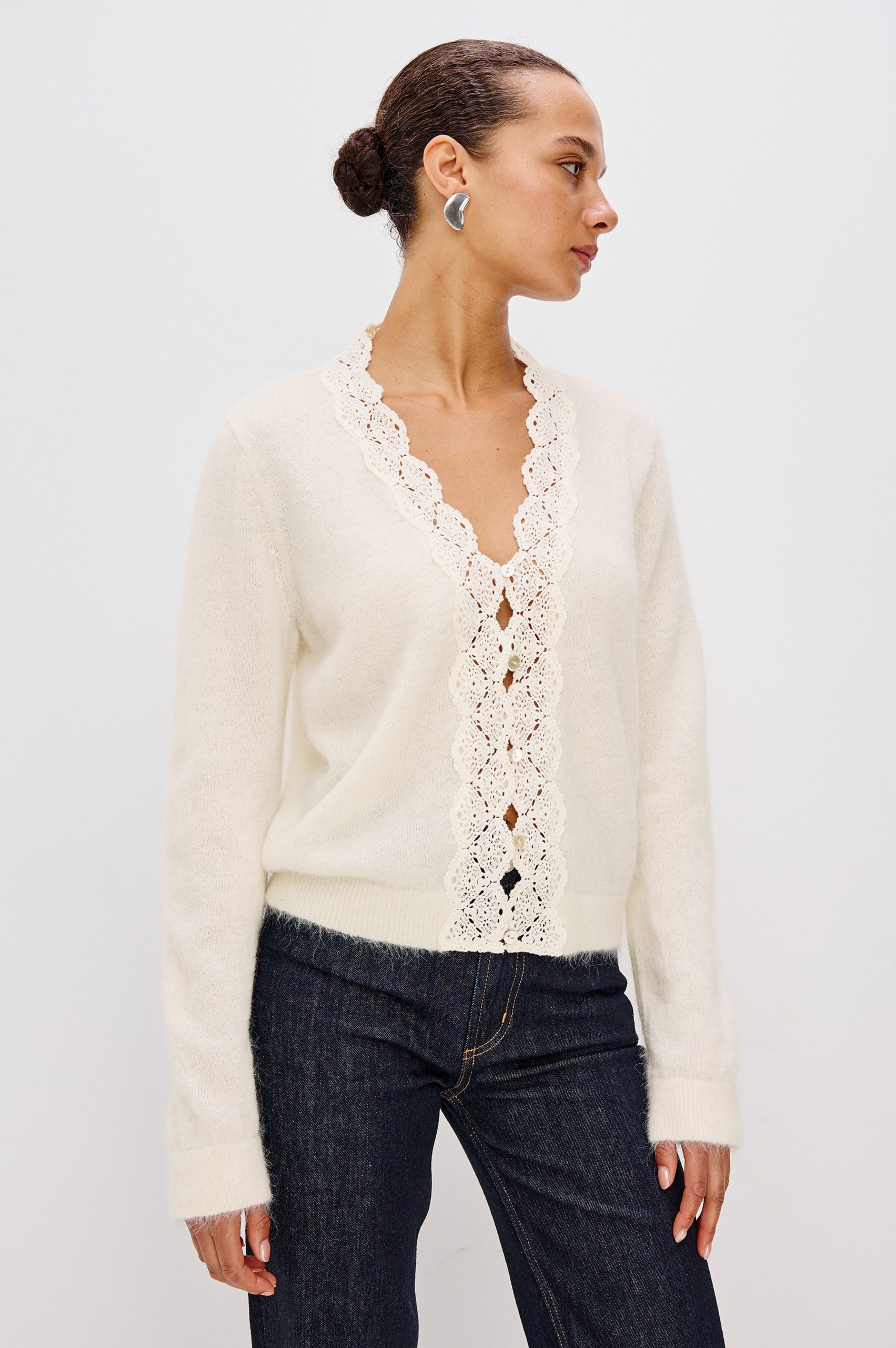 MER CARDIGAN - IVORY - Image 4