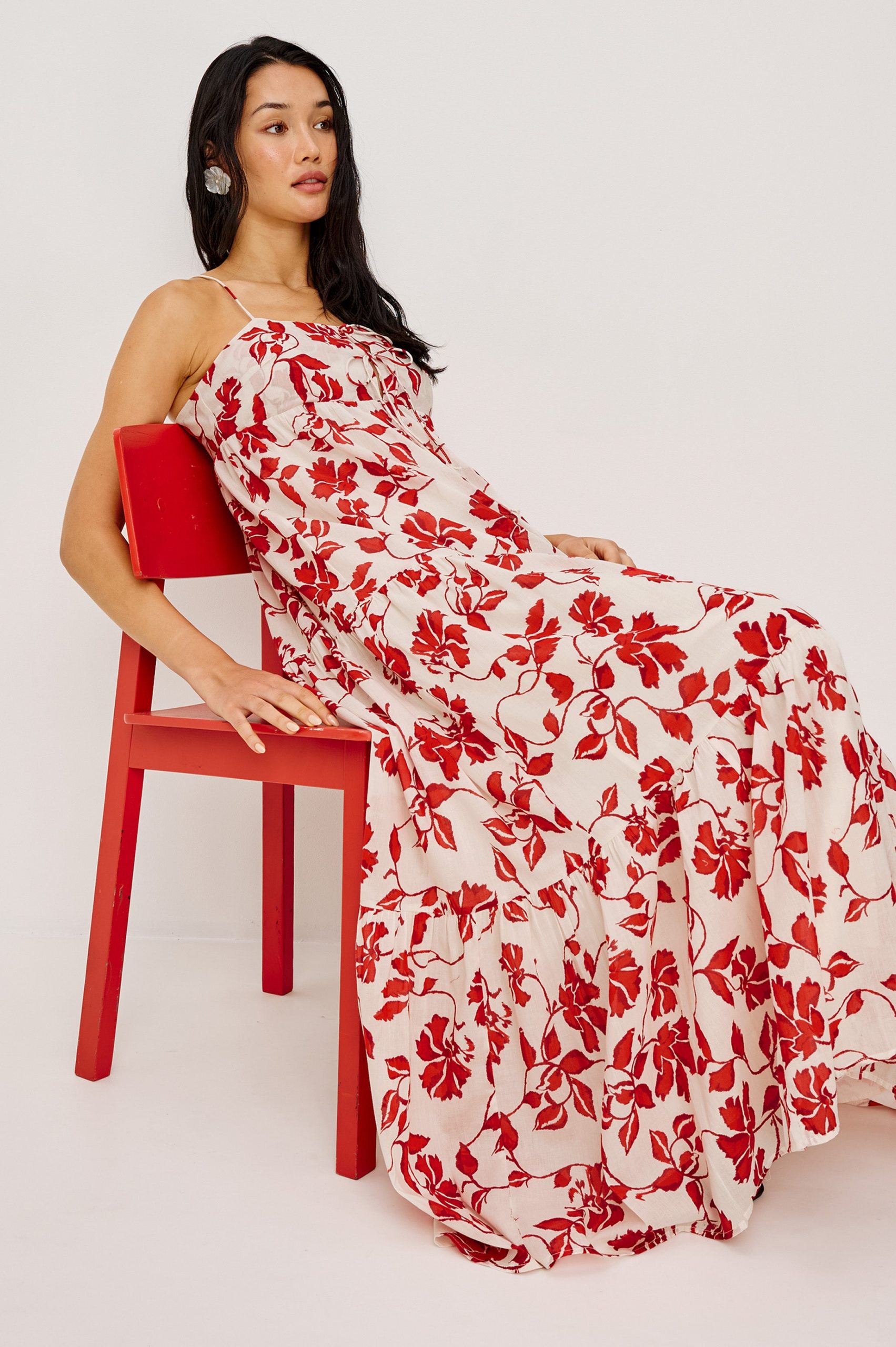 MICA DRESS - RED JASMINE - Image 4