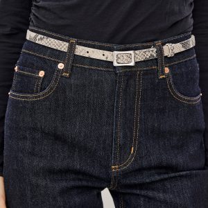 REMI BELT MINI - ECRU PYTHON