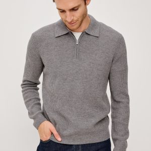 MONTY QUARTER ZIP - FINCH